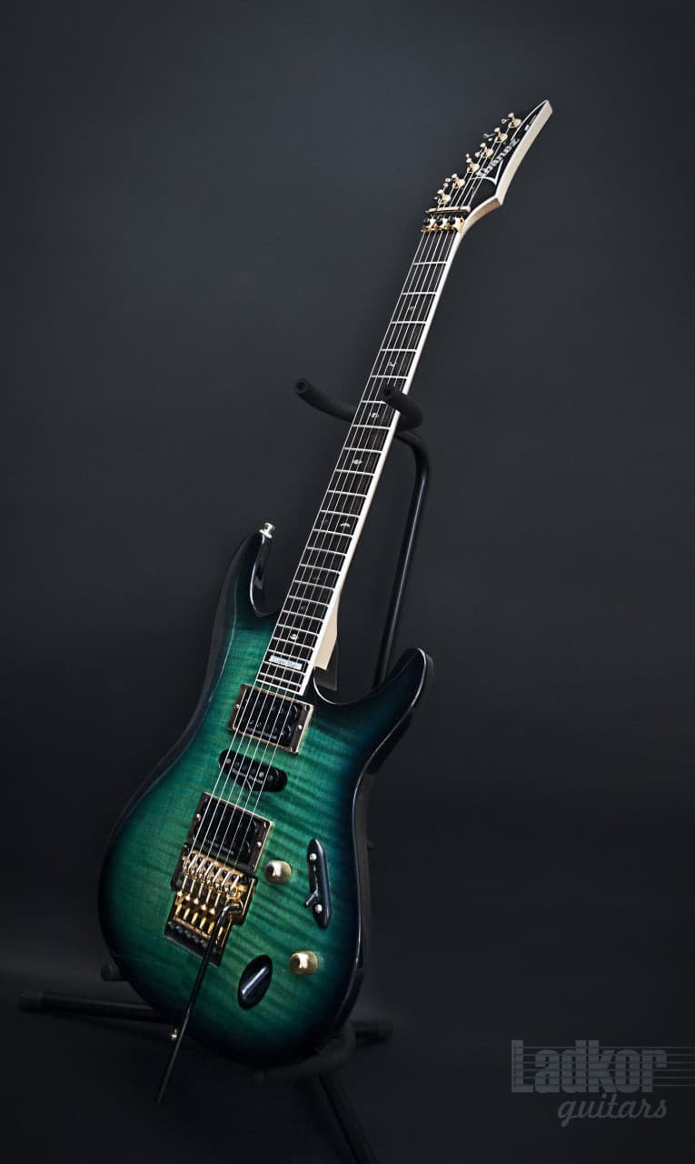 1996 Ibanez S540 Custom Made S Series Flame Maple Trans Teal MIJ Japan