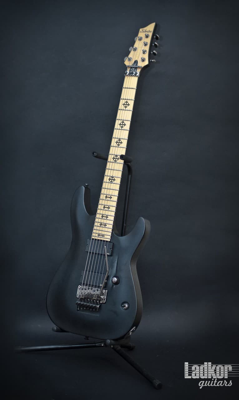 Schecter Jeff Loomis JL-7 FR STB Satin Black 7 String Guitar