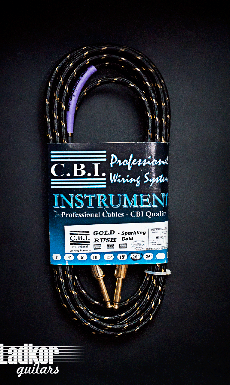 Gibson Custom Shop C.B.I. Gold Rush USA Custom Professional Cable 20 ft