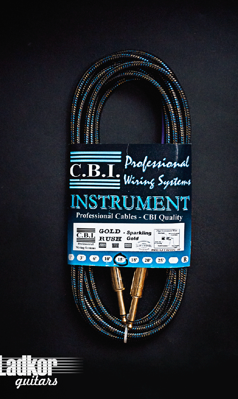 Gibson Custom Shop C.B.I. Gold Rush USA Custom Professional Cable 15 ft