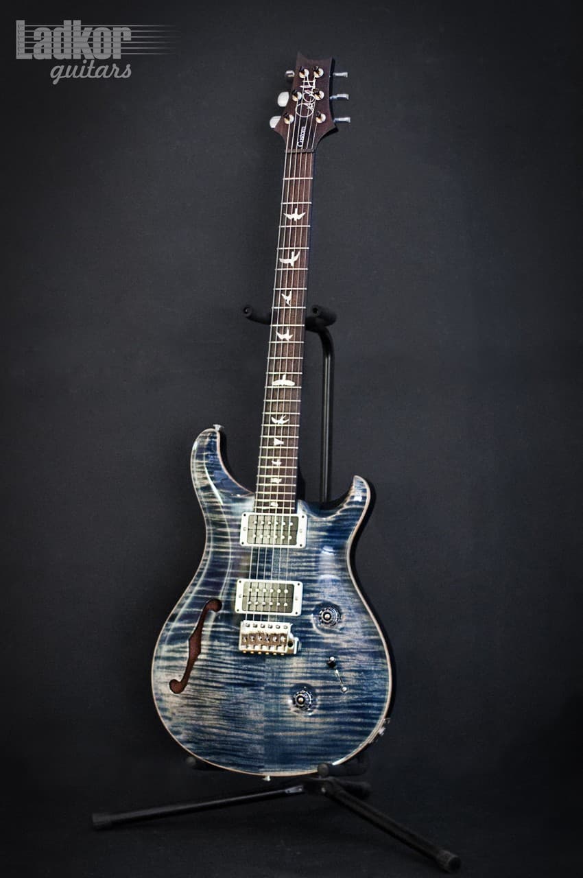 2014 PRS Custom 24 Semi-Hollow 10 Top Faded Whale Blue Limited 1 Of 200 NEW