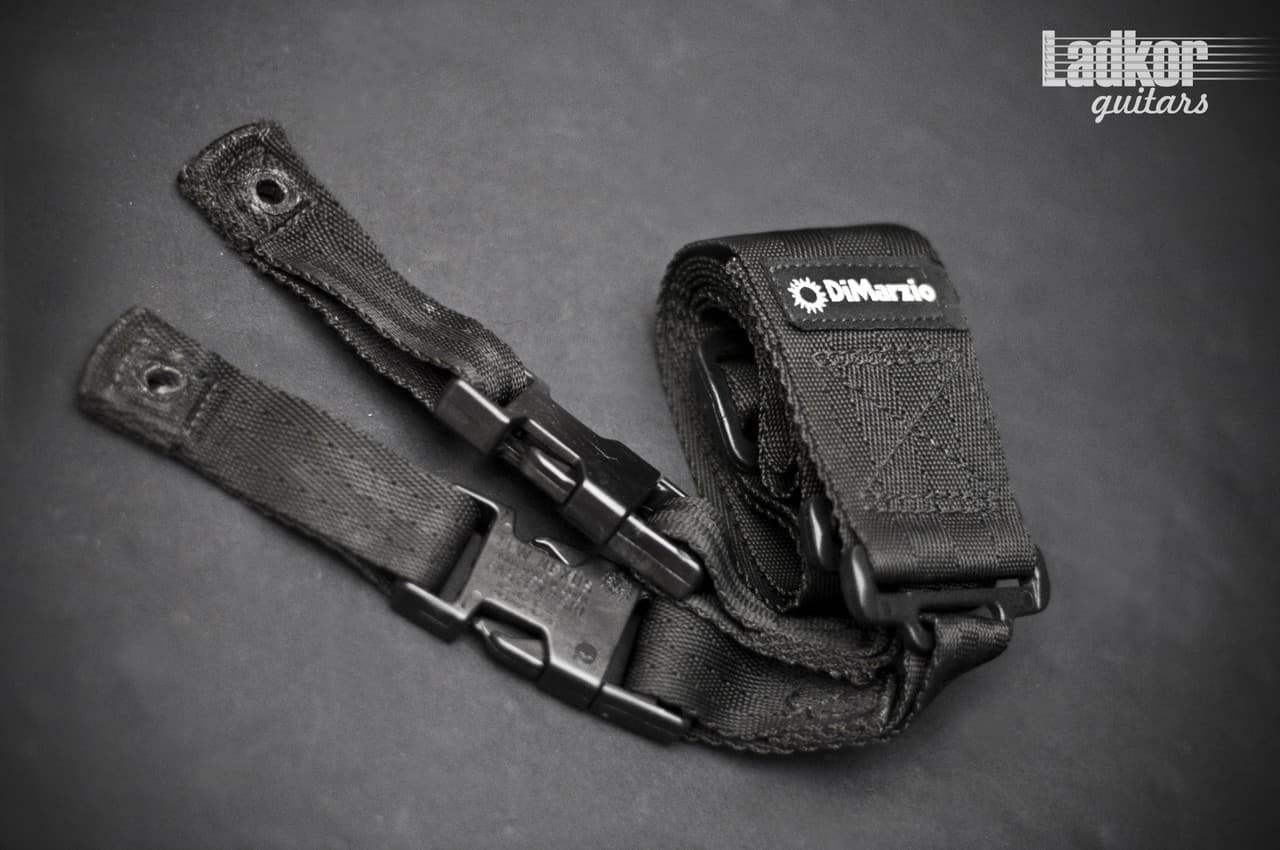 DiMarzio ClipLock Quick Release 2" Cotton Guitar Strap - BLACK
