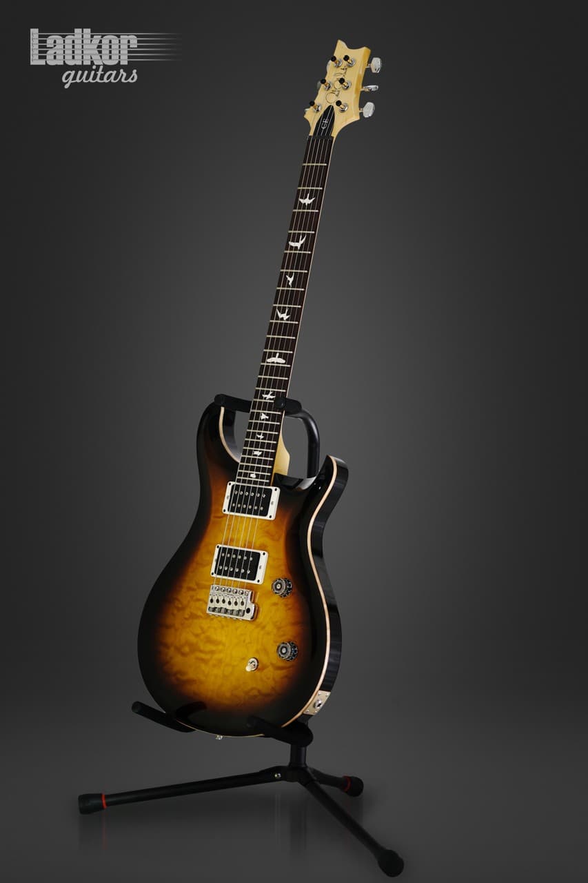 2017 PRS CE24 Special Run Quilt Black Sunburst Custom Color NEW