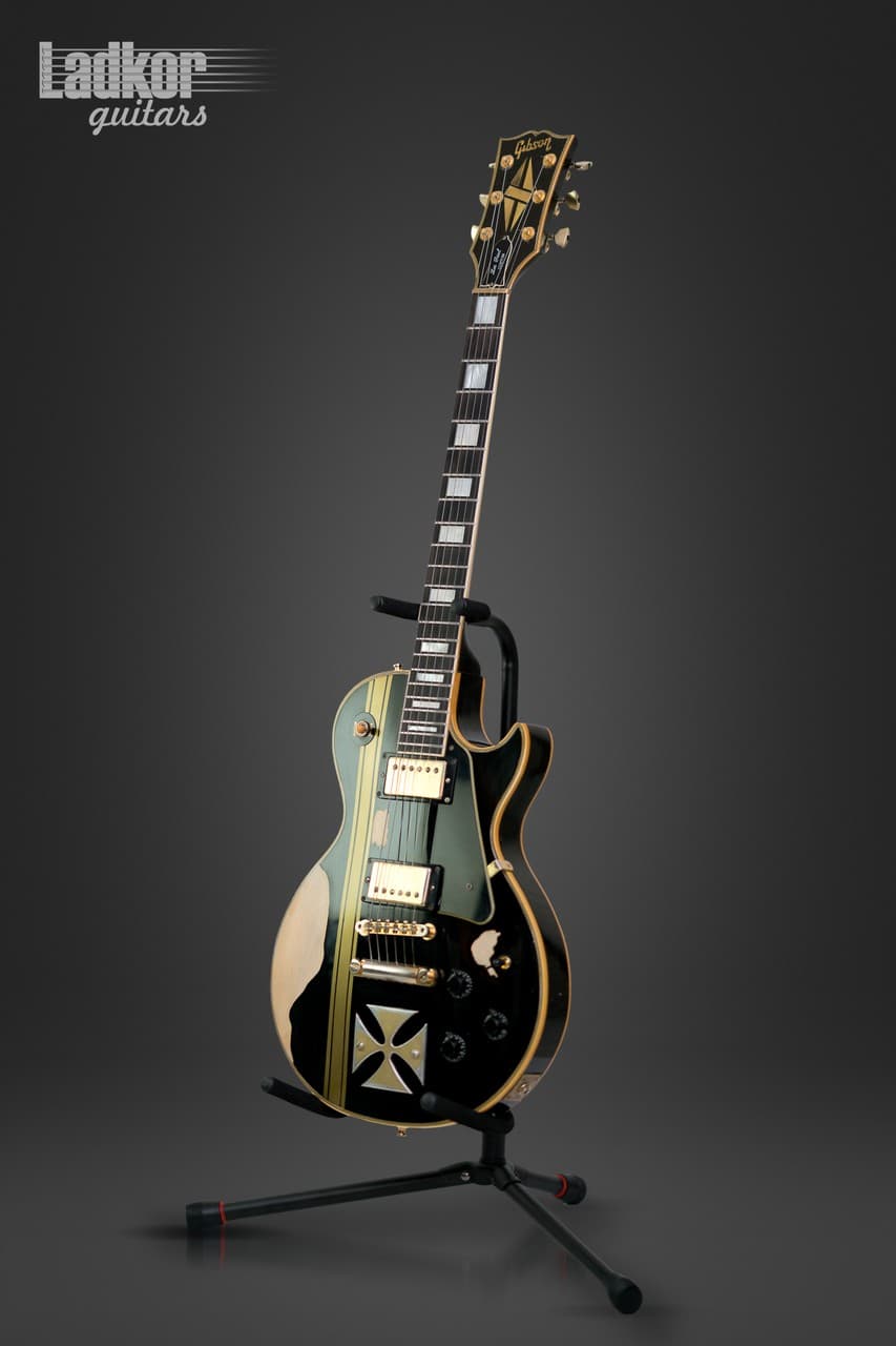 1973 Gibson Les Paul Custom Hetfield Black Iron Cross Uncle Milty Metallica UM73