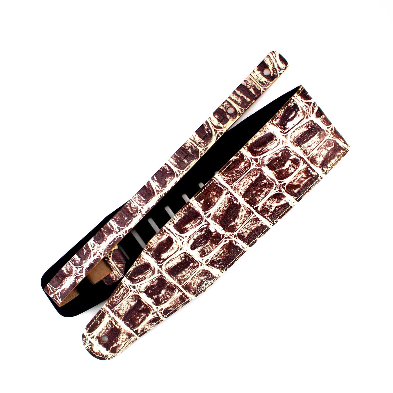 Ремень для бас гитары Richter Bass Strap  Beaver's Tail  Croco Natural 1051
