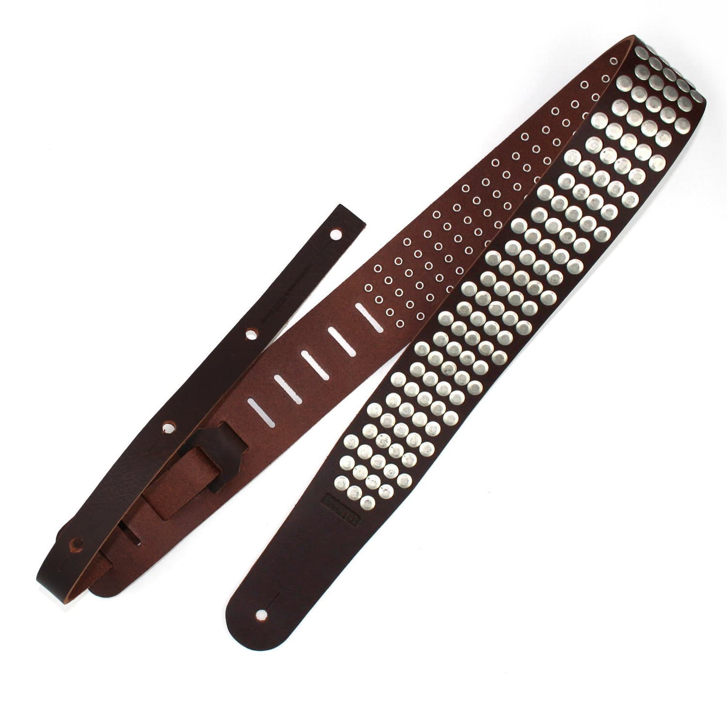 Ремень гитарный Richter GUITAR STRAP  RAW II RIVET  BROWN / OLD SILVER  1321