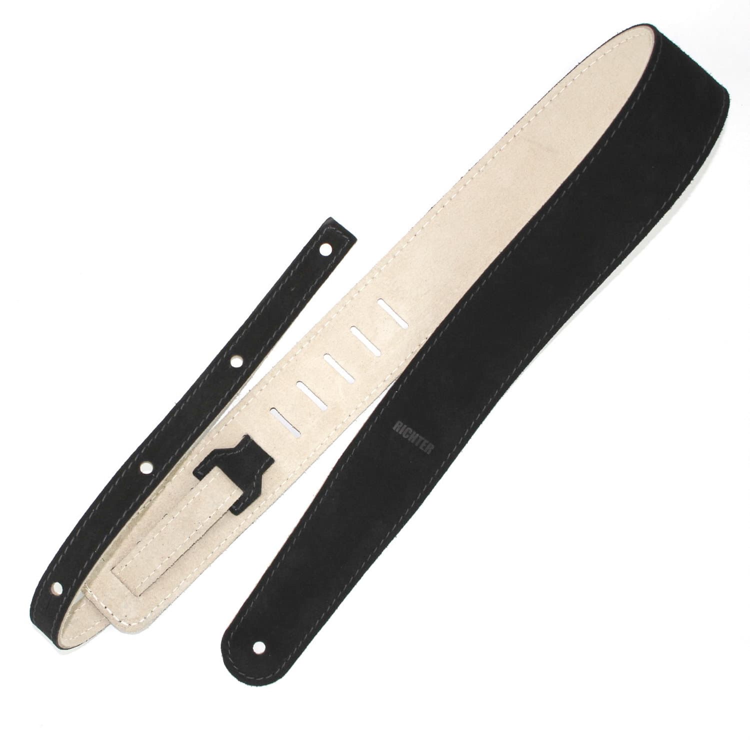 Ремень гитарный Richter GUITAR STRAP RAW II SUEDE BLACK / BEIGE 1347