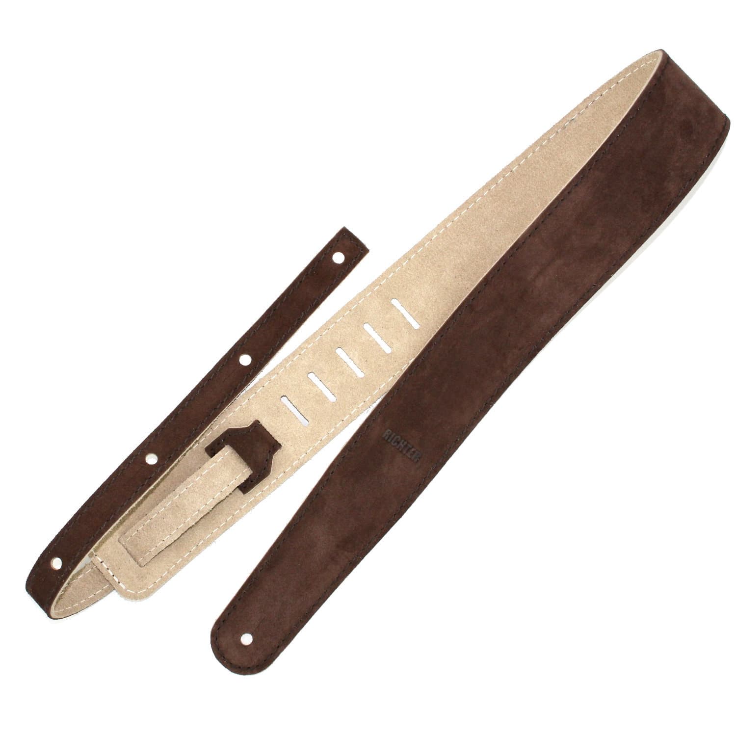 Ремень гитарный Richter GUITAR STRAP RAW II SUEDE  BROWN / BEIGE 1392