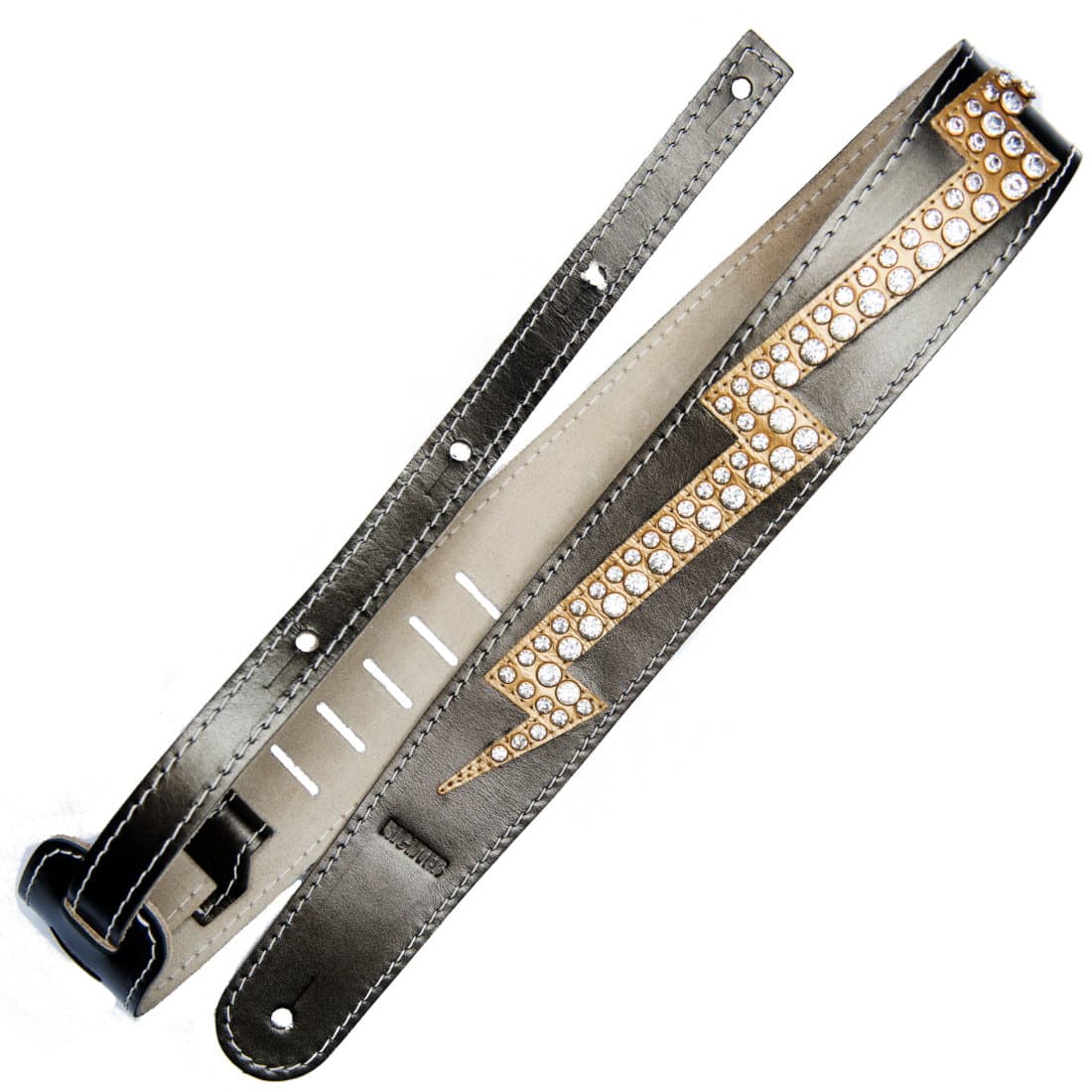 Ремень гитарный Richter GUITAR STRAP RAW II LIGHTNING BRONZE / GOLD / RS  #1594