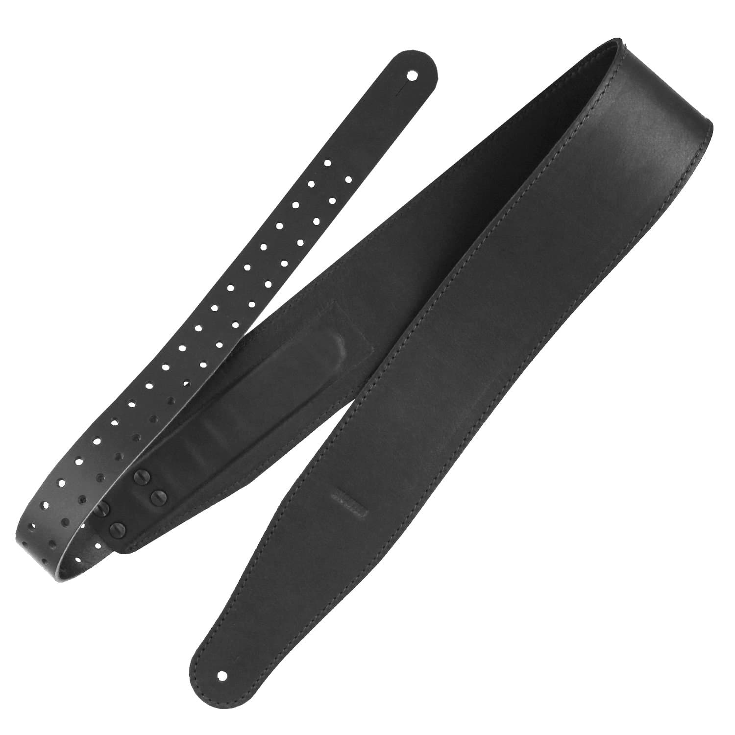 Ремень гитарный Richter GUITAR STRAP RAW V NAPPA BLACK 1505