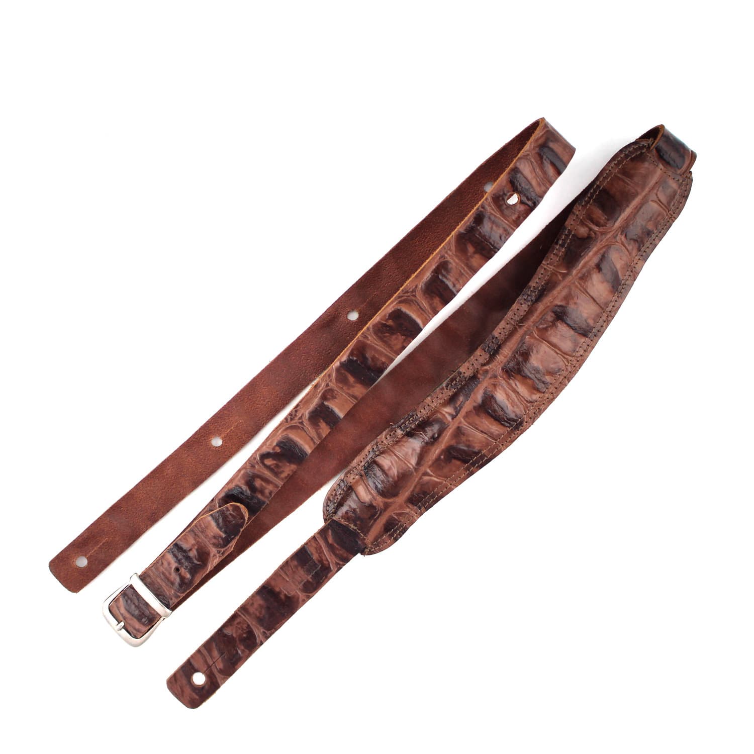 Ремень гитарный Richter GUITAR STRAP  SLIM DELUXE XL CROCO PINE 1027