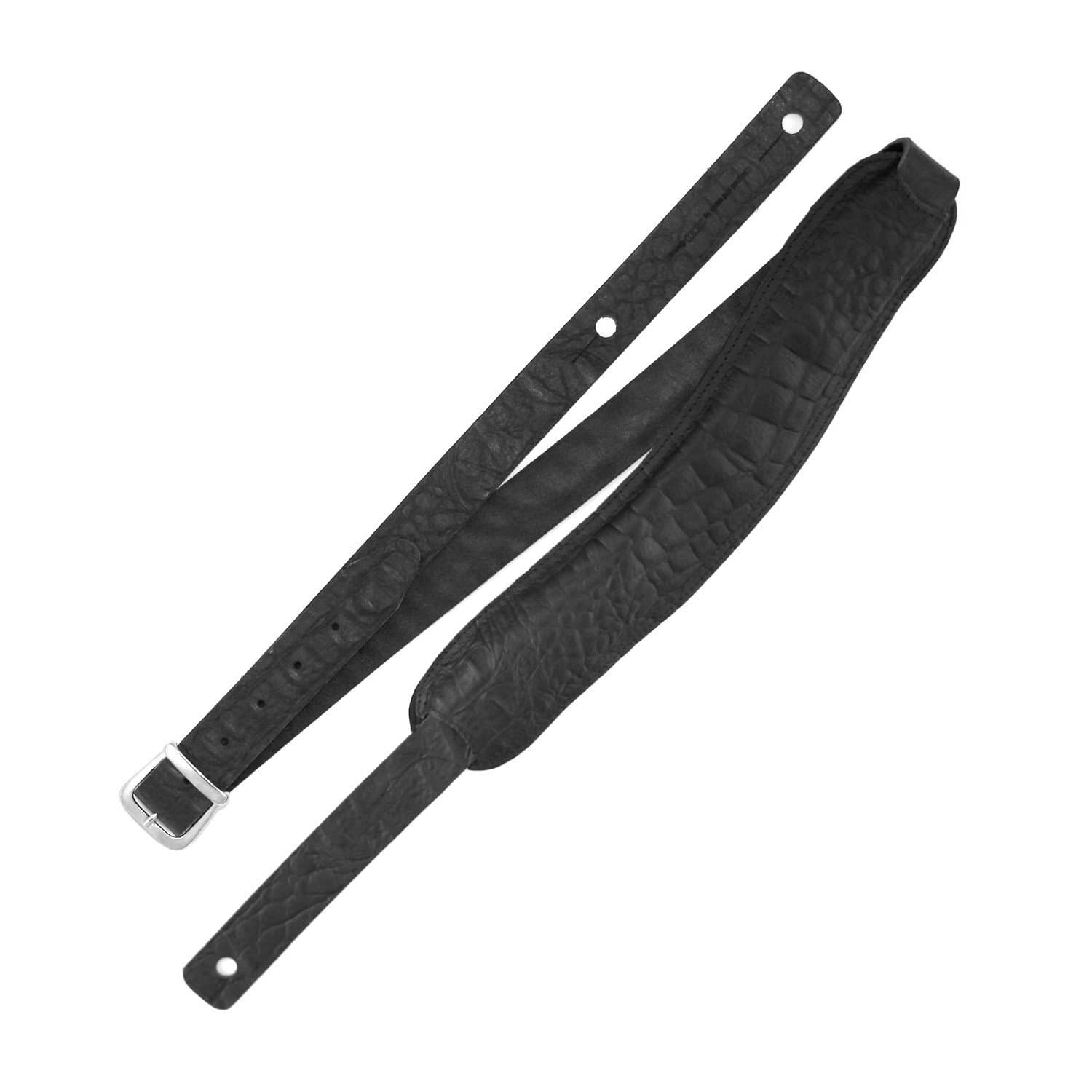 Ремень гитарный Richter GUITAR STRAP SLIM DELUXE  CAYMAN BLACK 1030