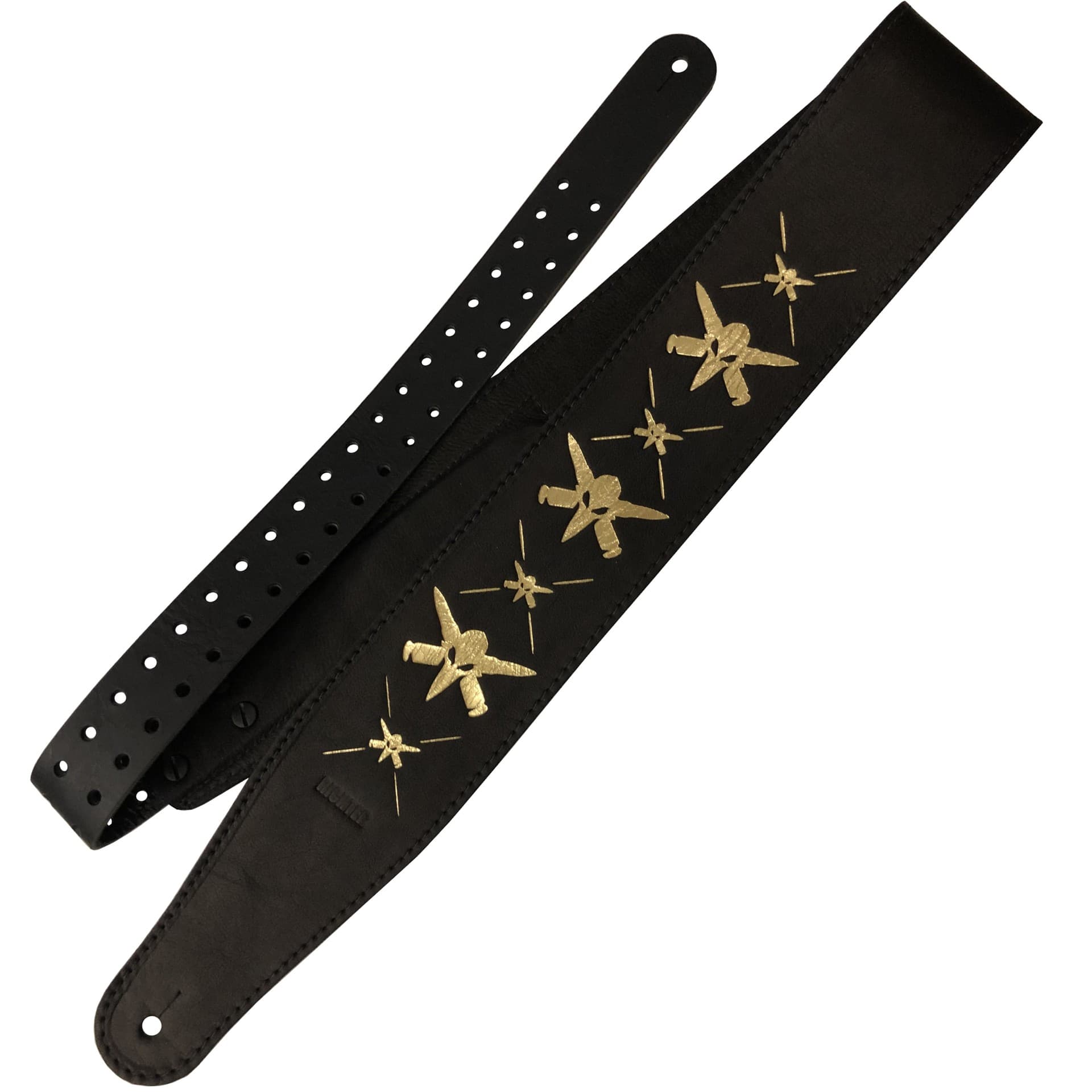 Ремень гитарный Richter WILL ADLER GUITAR STRAP BLACK / GOLD 1505WA-G