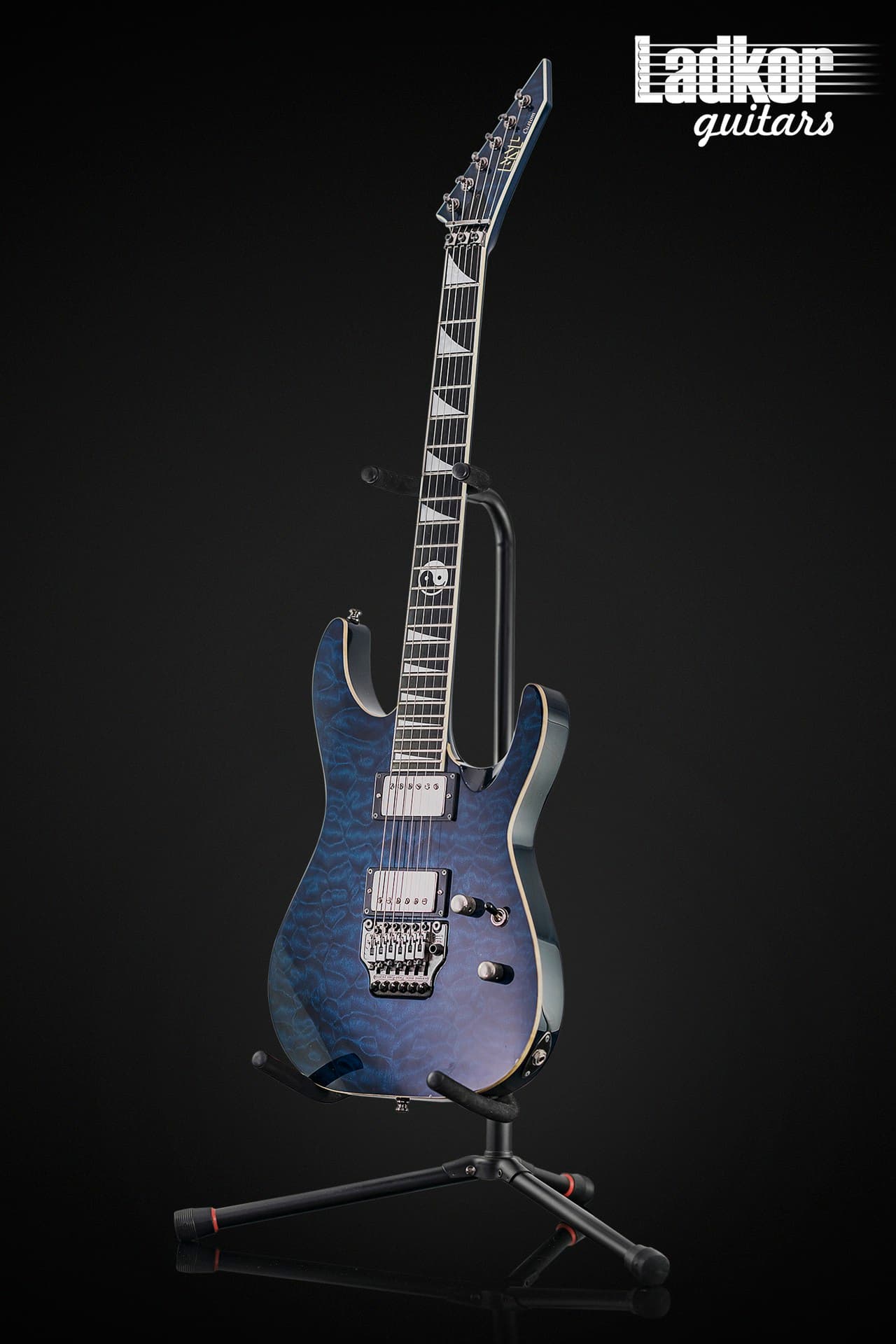2009 ESP LTD M-II Quilt Top Deep Ocean Blue
