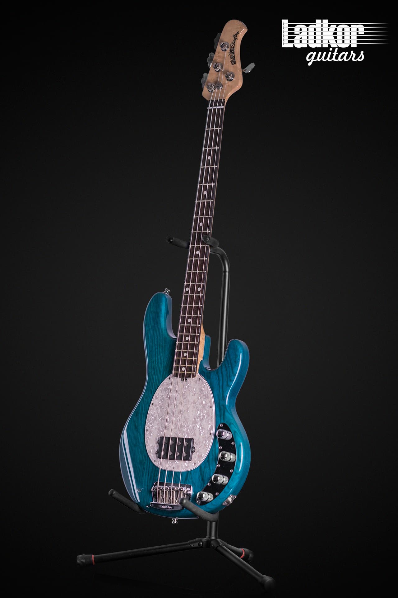 2000 Ernie Ball Music Man Stingray Translucent Teal Bass