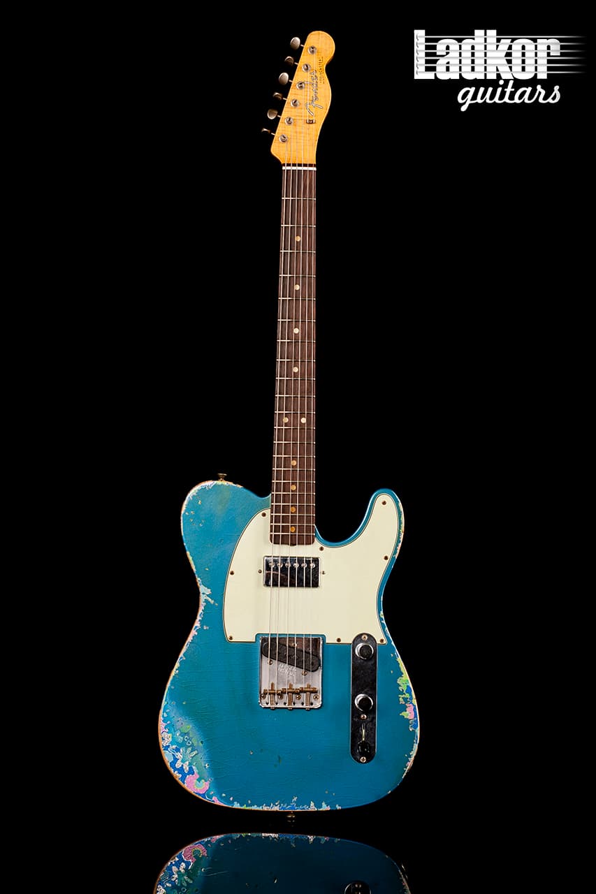 2017 Fender Custom Shop NAMM Ltd '60 Tele Relic Telecaster Limited Edition HS Aged Lake Placid Blue over Blue Flower NEW