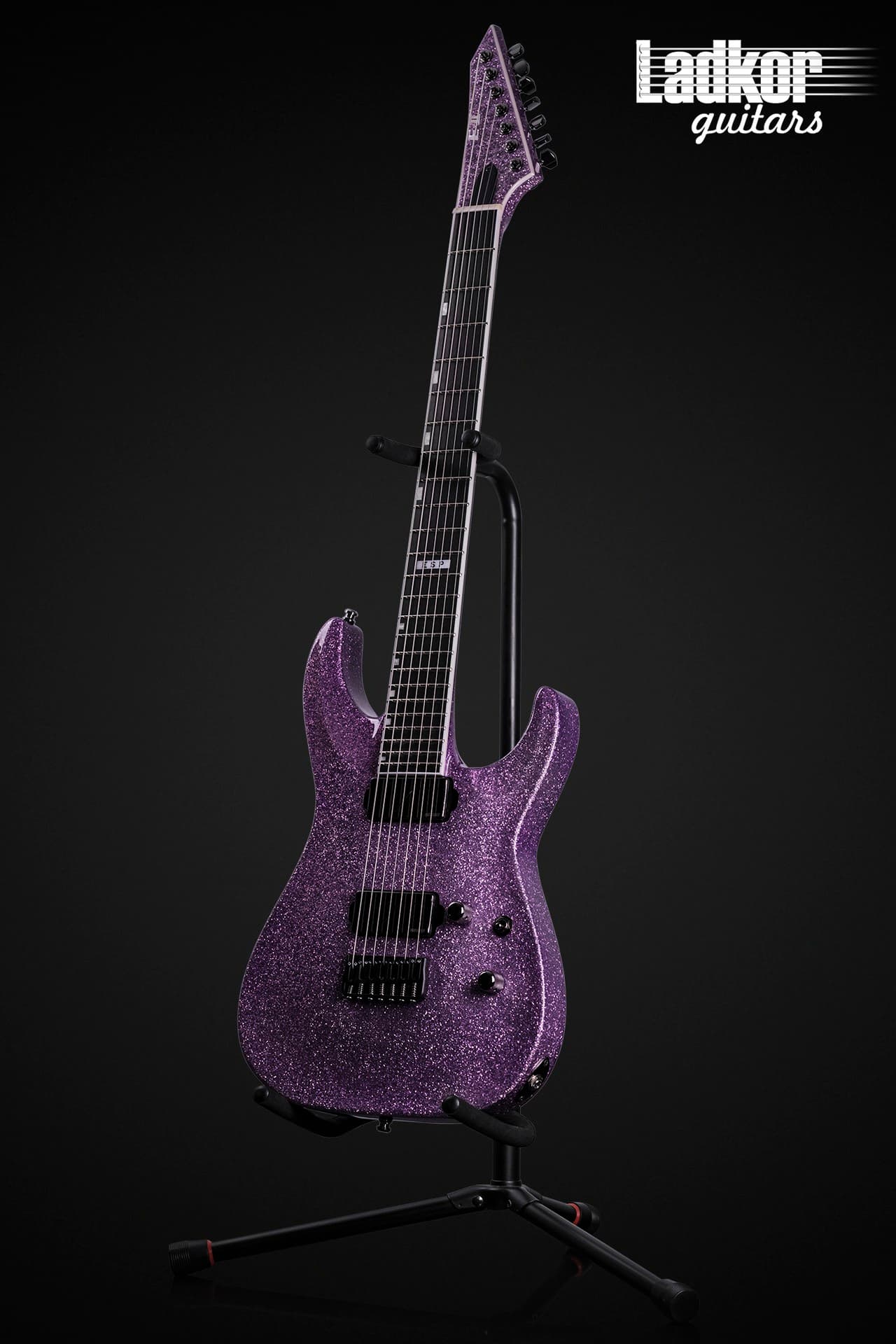 ESP E-II Horizon NT-7B Hipshot Purple Sparkle 7 String Baritone Fishman NEW