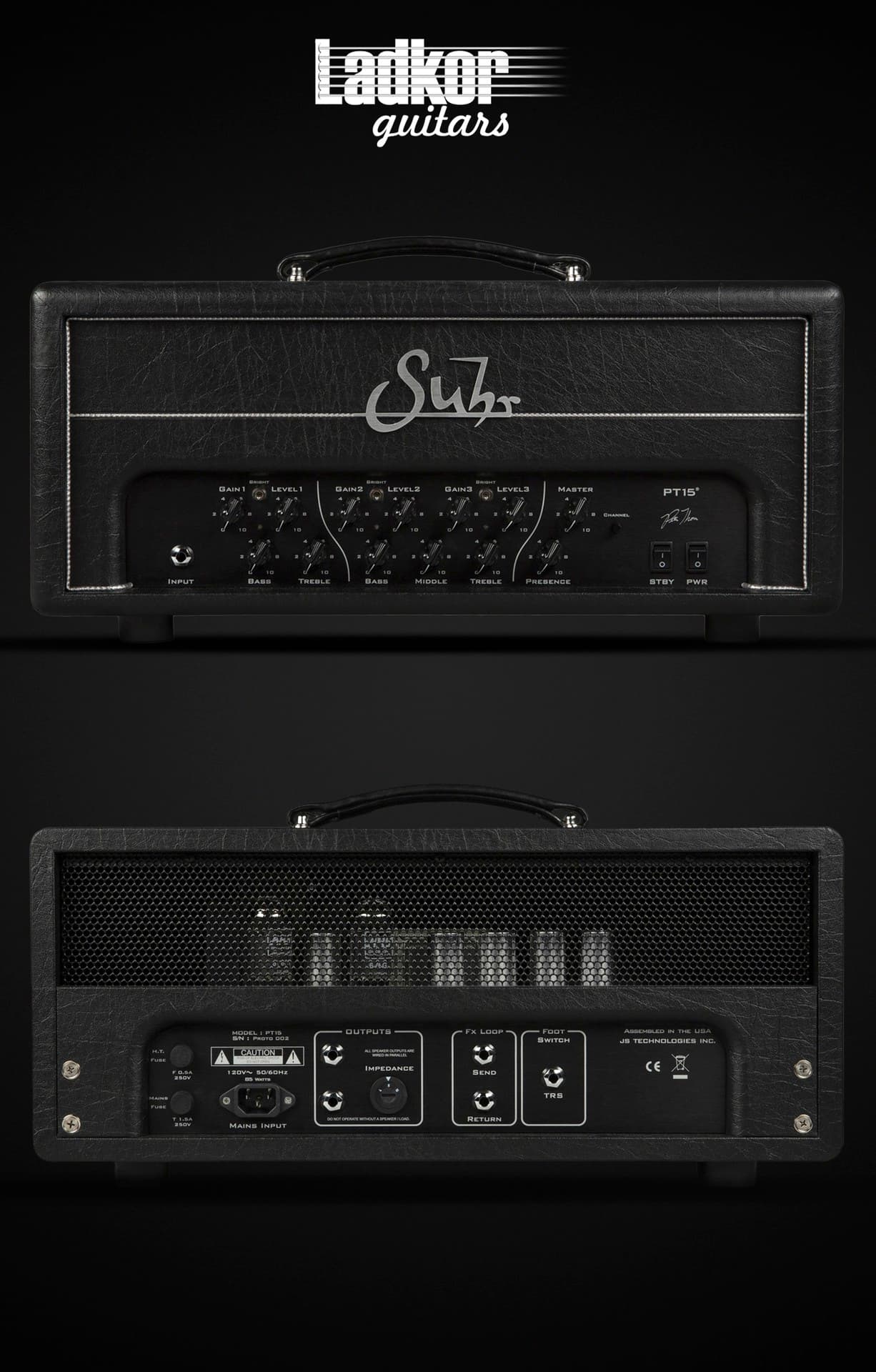 Suhr PT15 Pete Thorn Signature 15 Watt Head NEW
