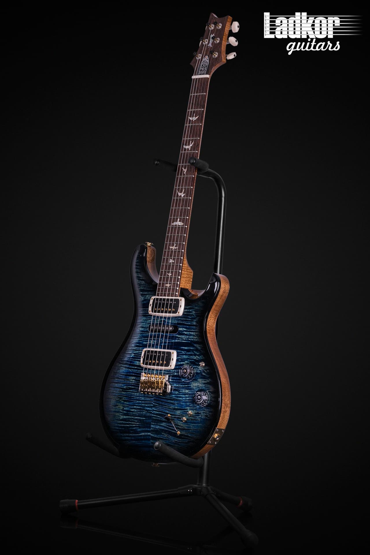 2020 PRS Experience Modern Eagle V 10 Top River Blue Smokewrap Burst Natural Back Custom Color One Off NEW