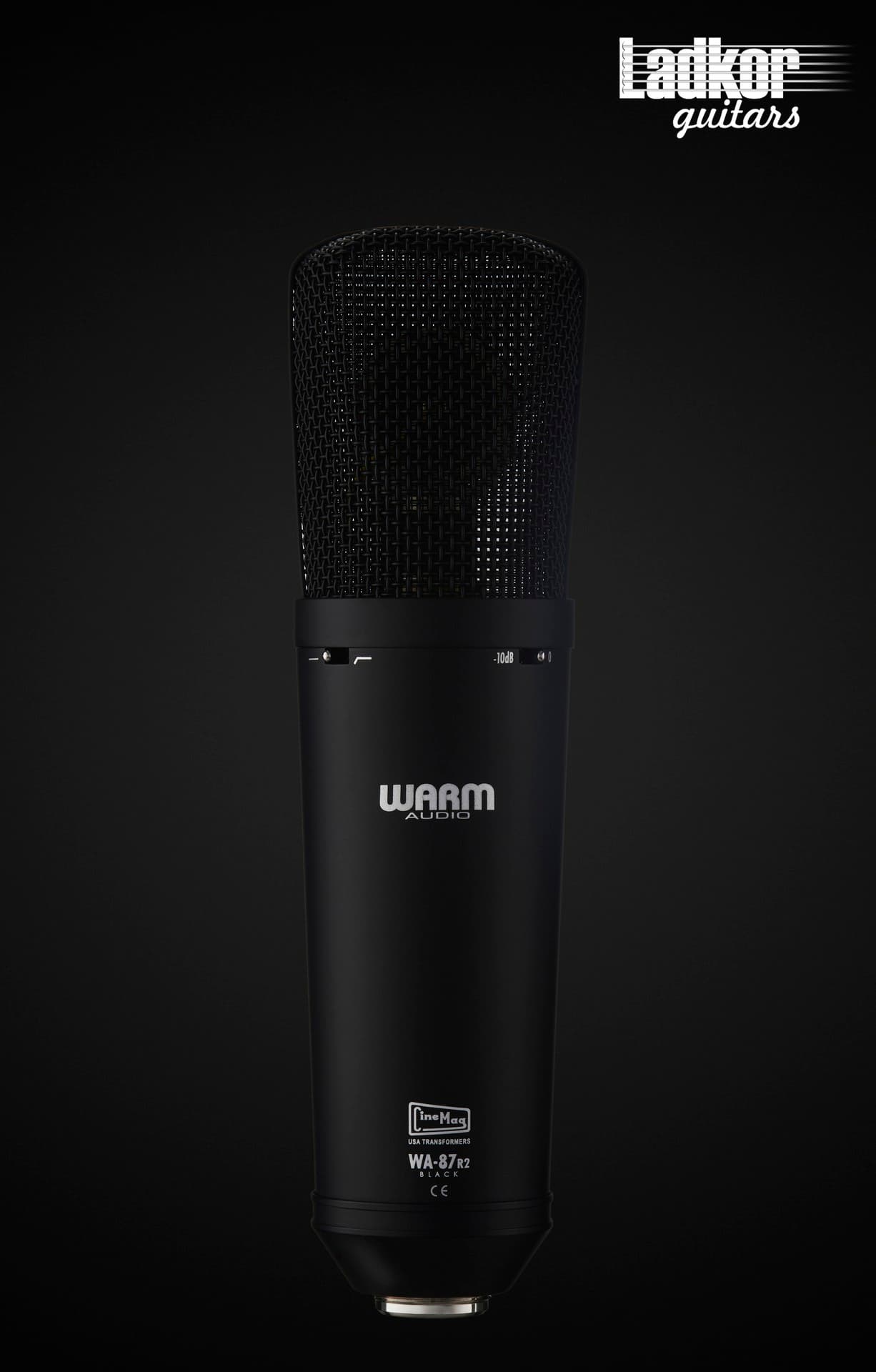 Warm Audio WA-87 R2 Black Large-Diaphragm Transformer-Balanced Condenser Microphone