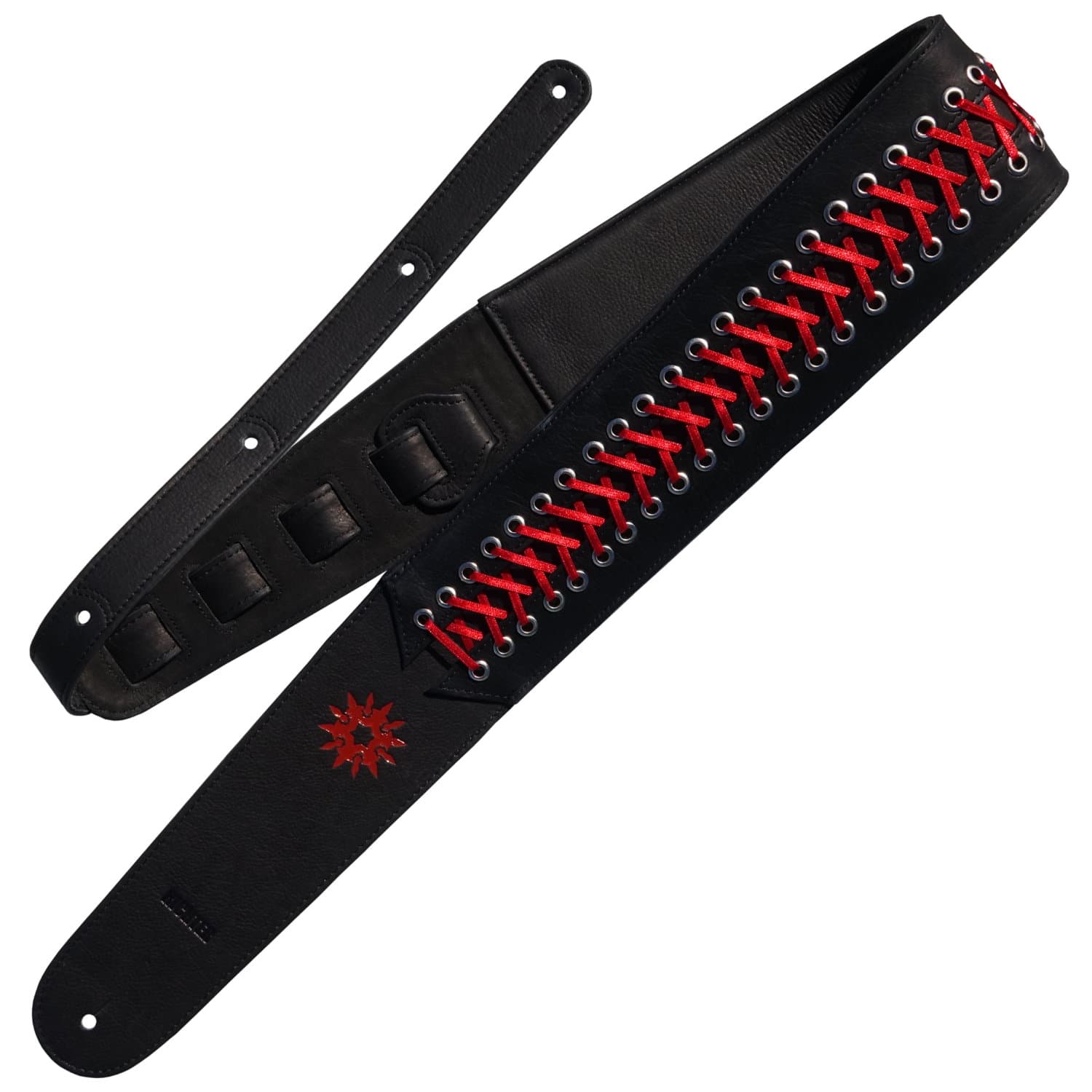 Richter GUITAR STRAP  PAUL LANDERS  BLACK  RED 1628