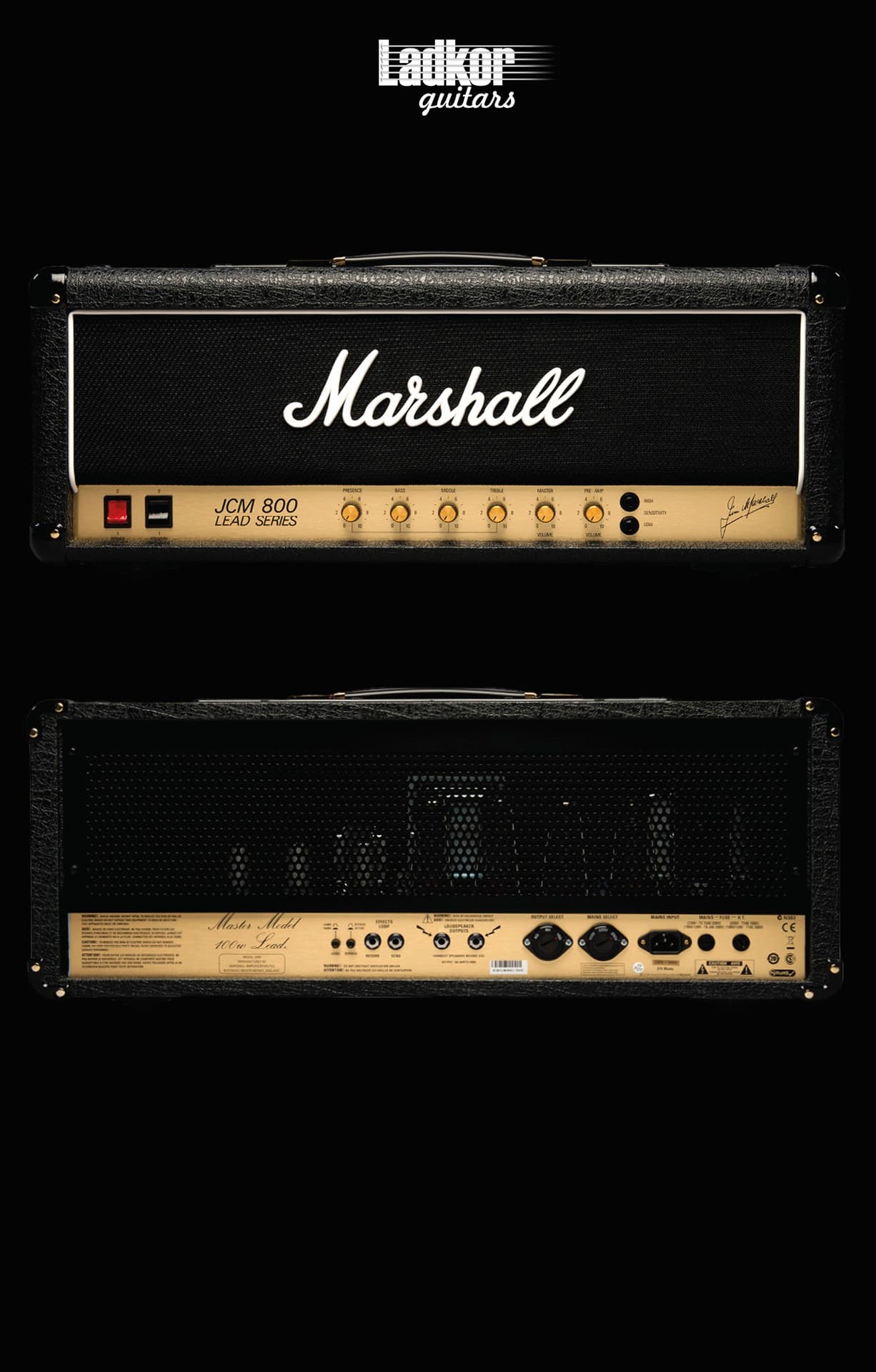 Marshall JCM800 2203 Vintage Reissue 100 Watt Head NEW