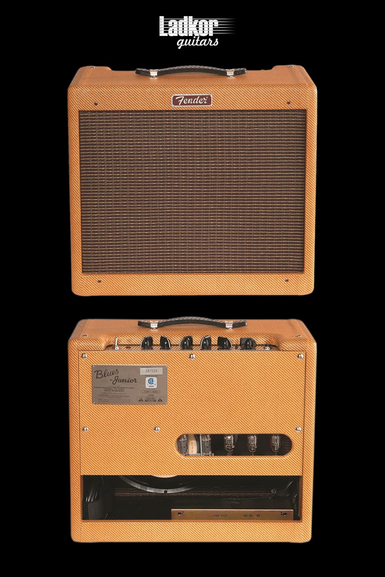 Fender Blues Junior Lacquered Tweed 1x12 15 Watts Combo NEW