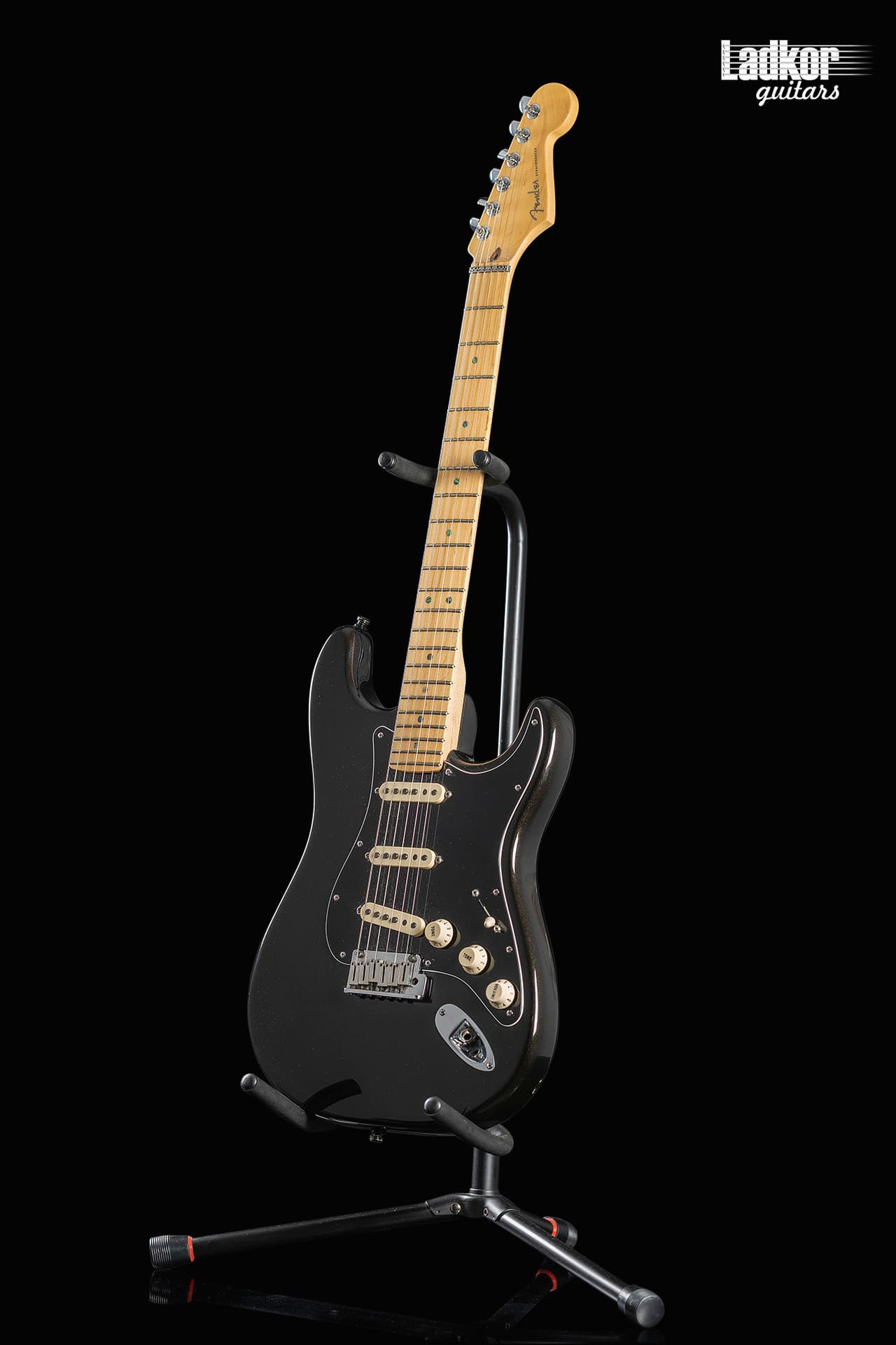 2005 Fender American Deluxe Stratocaster Montego Black with Bare Knuckle Mother's Milk