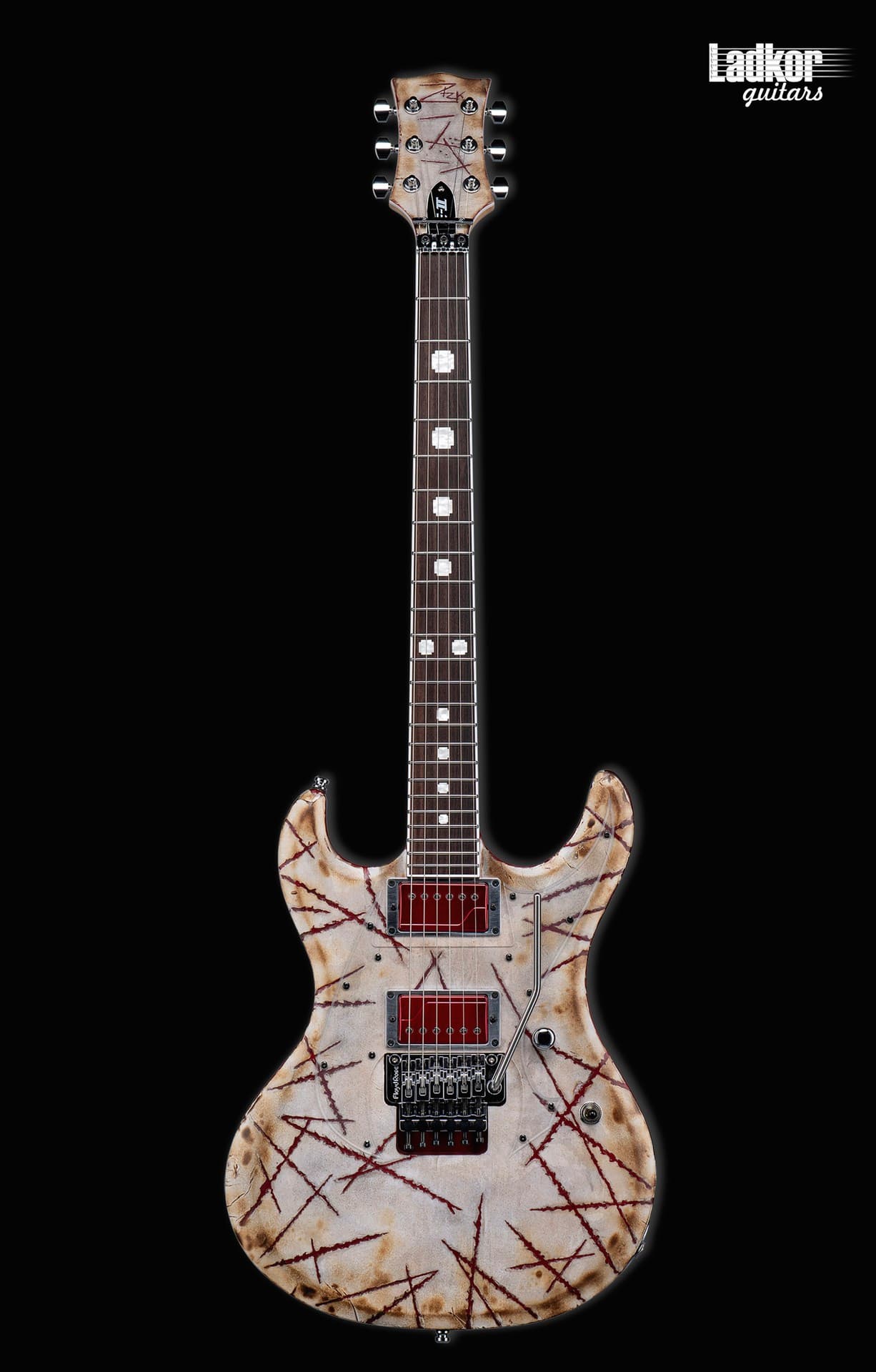 ESP E-II RZK-I Distressed Burnt Fishman Fluence Richard Z Kruspe Signature NEW
