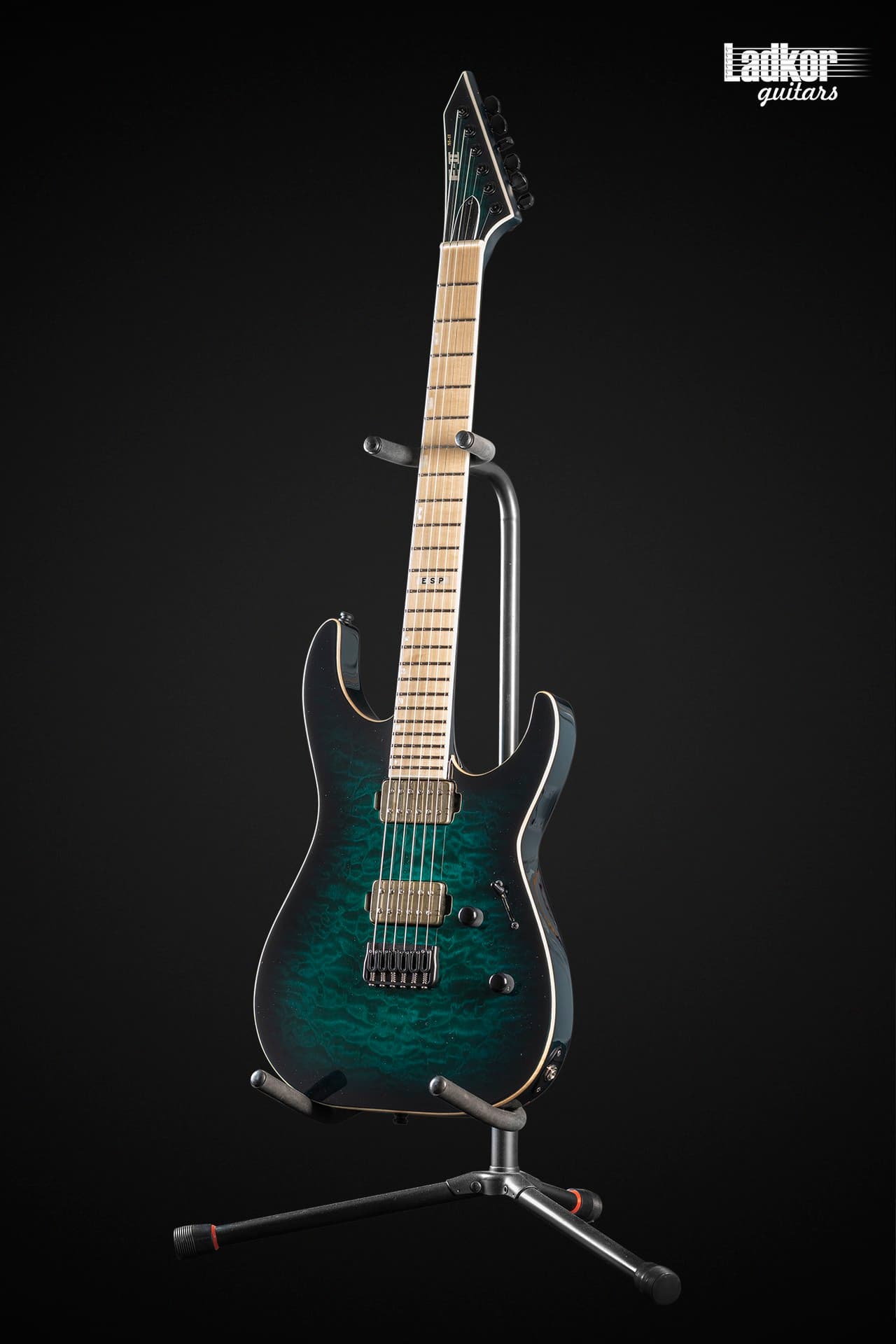 ESP E-II M-II NT Black Turquoise Burst Bare Knuckle NEW