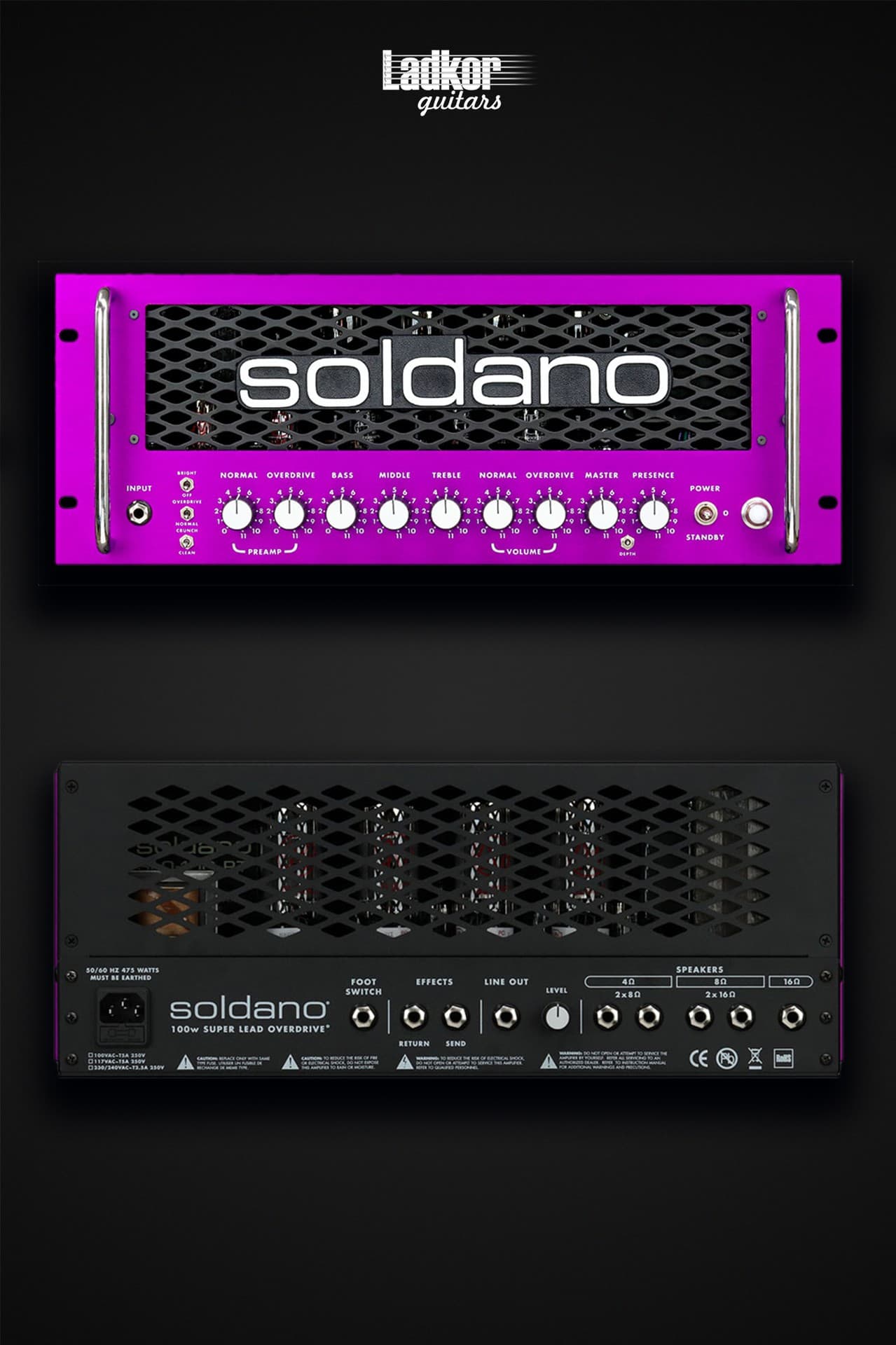 Soldano SLO-100 Rack 100W All-Tube Rackmount Amp NEW