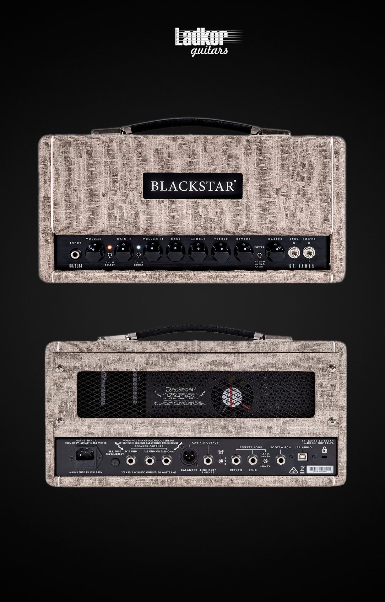 Blackstar St. James 50 EL34 50 Watts Head