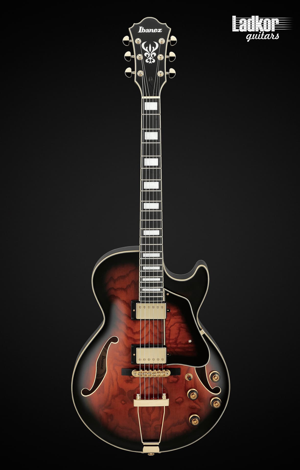 Ibanez Artcore Expressionist AG95QA Dark Brown Sunburst