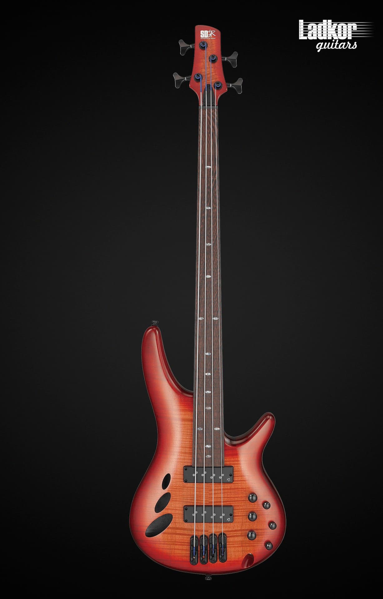 Ibanez SRD900F Brown Topaz Burst Low Gloss Workshop Fretless 4 String Bass Guitar