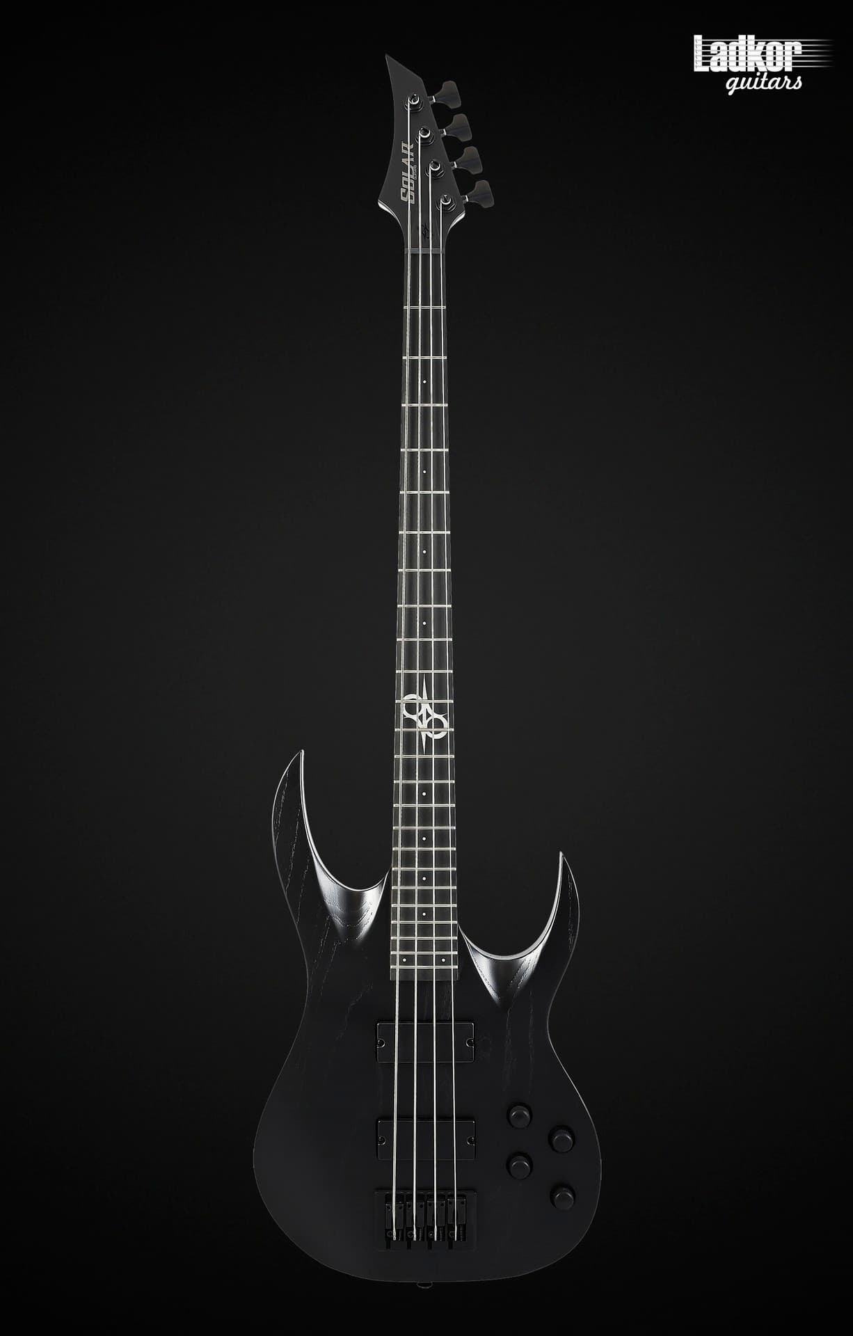 Solar AB2.4BOP SK Black Open Pore Matte 4 String Bass Guitar