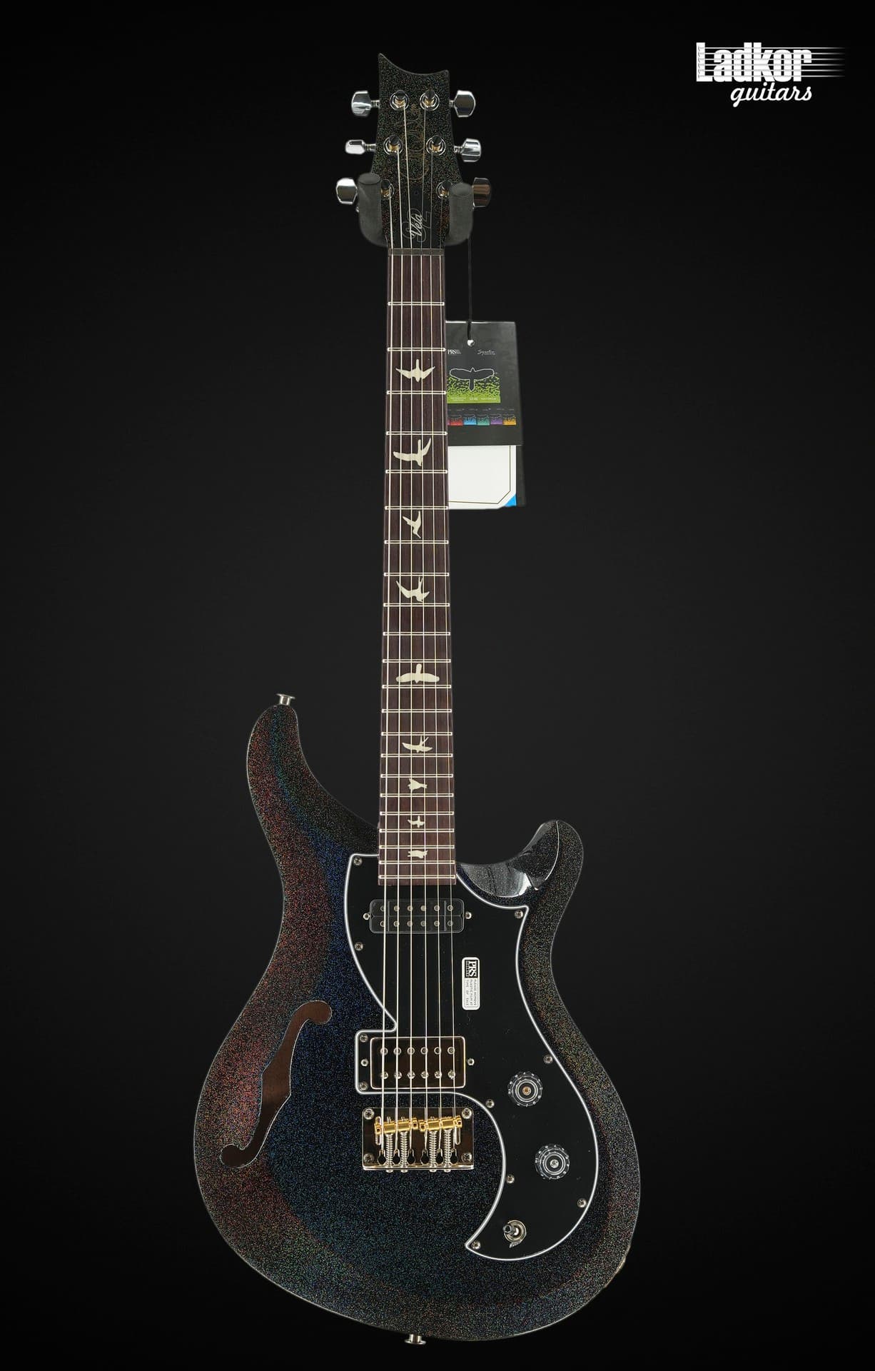 PRS S2 Vela Semi-Hollow Black Rainbow Holoflake Limited Edition 1 Of 25