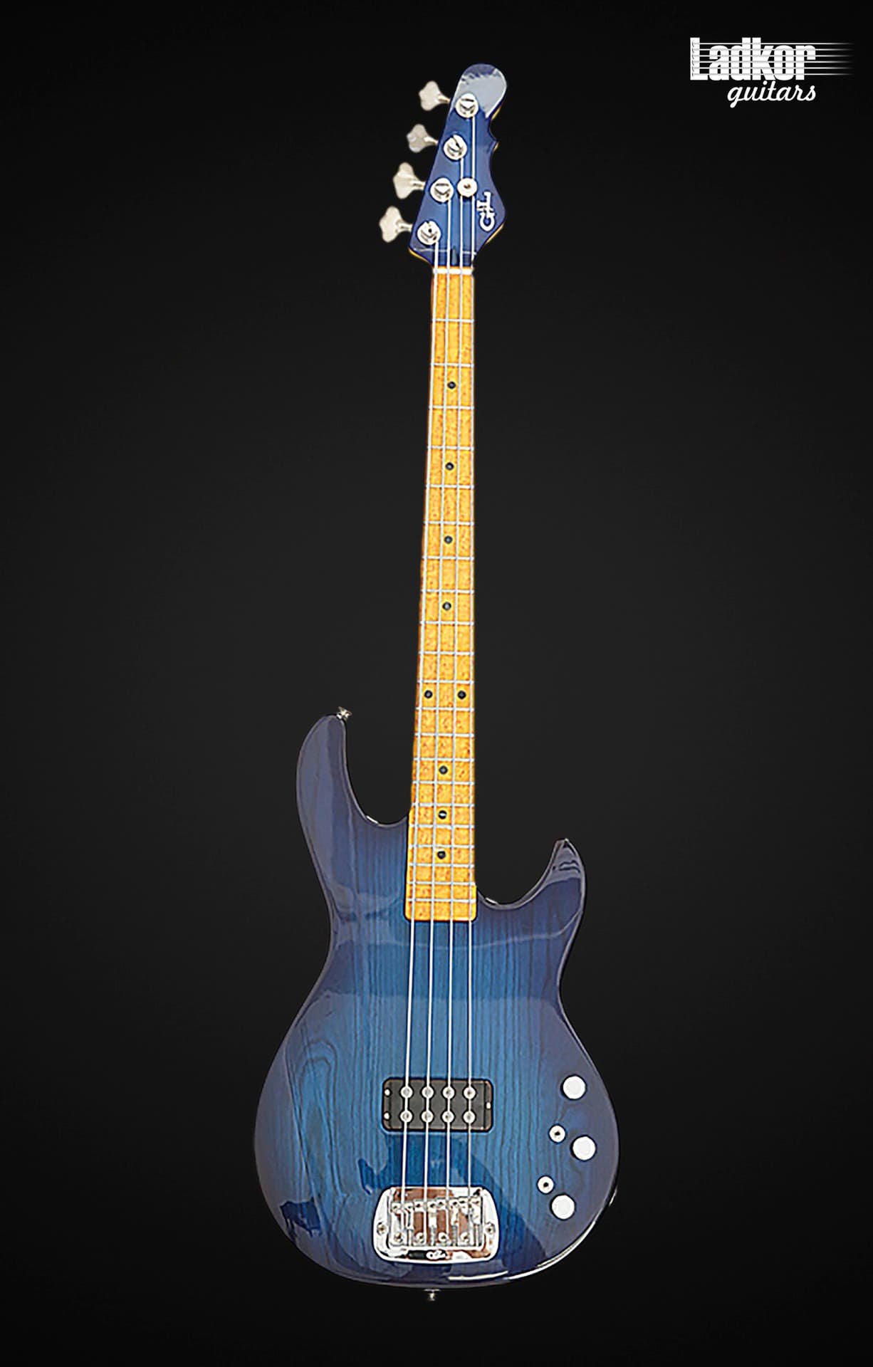 G&L USA Custom L1200 Blue Transparent 4 String Bass