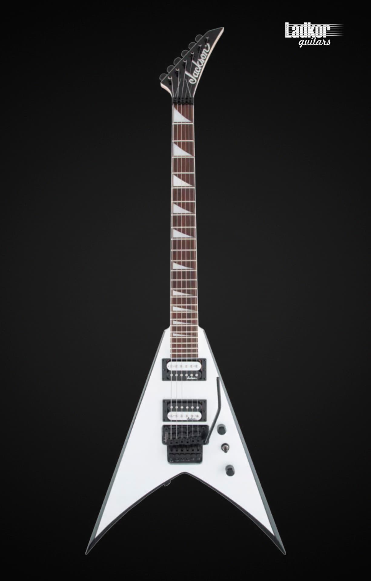 Jackson JS Series King V JS32 White with Black Bevels