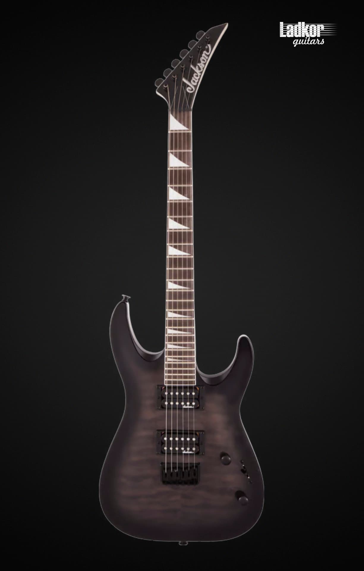 Jackson JS Series Dinky Arch Top JS32Q DKA HT Transparent Black Burst