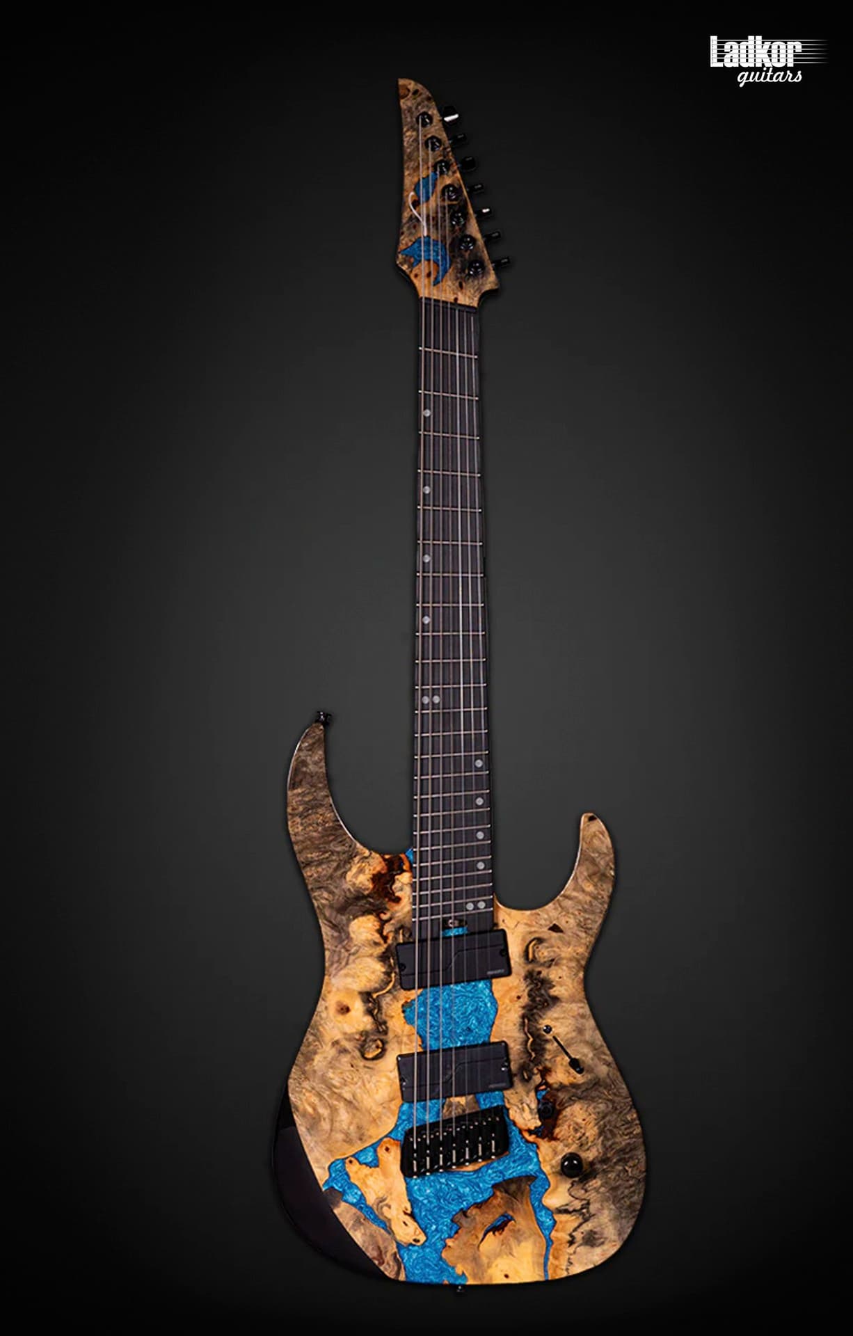 Legator Ninja X7F Caribbean Blue Fanned Fret Multi Scale 7 String X Series
