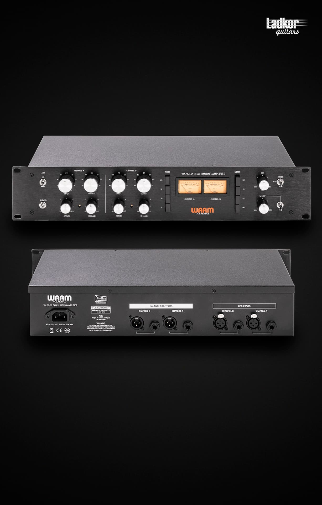 Warm Audio WA76-D2 Dual-Channel Clean Gain Discrete FET Compressor