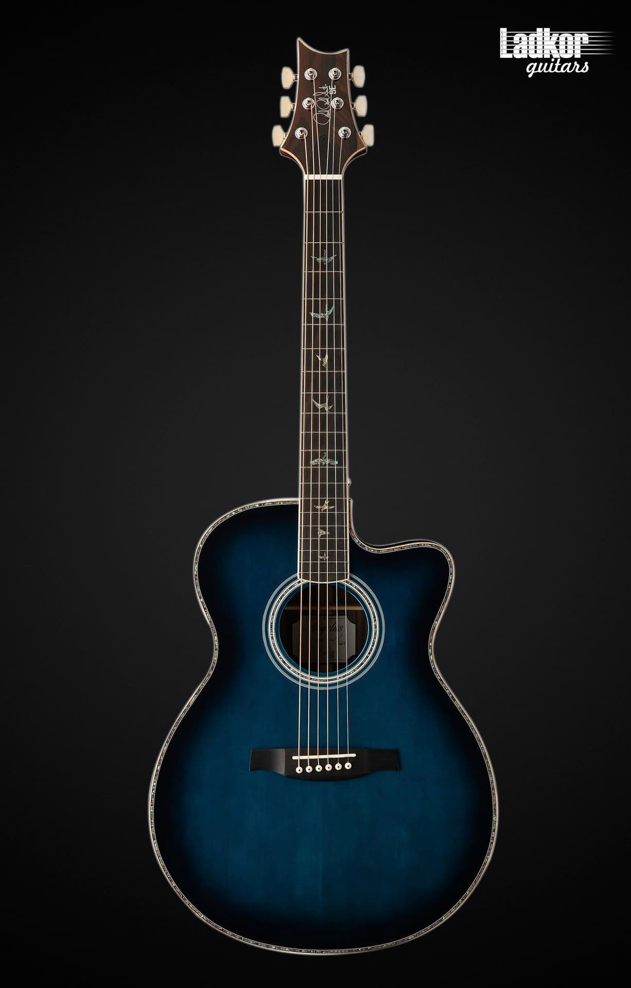 PRS SE A60E Cobalt Blue Burst Ziricote Angelus Acoustic Electric Guitar