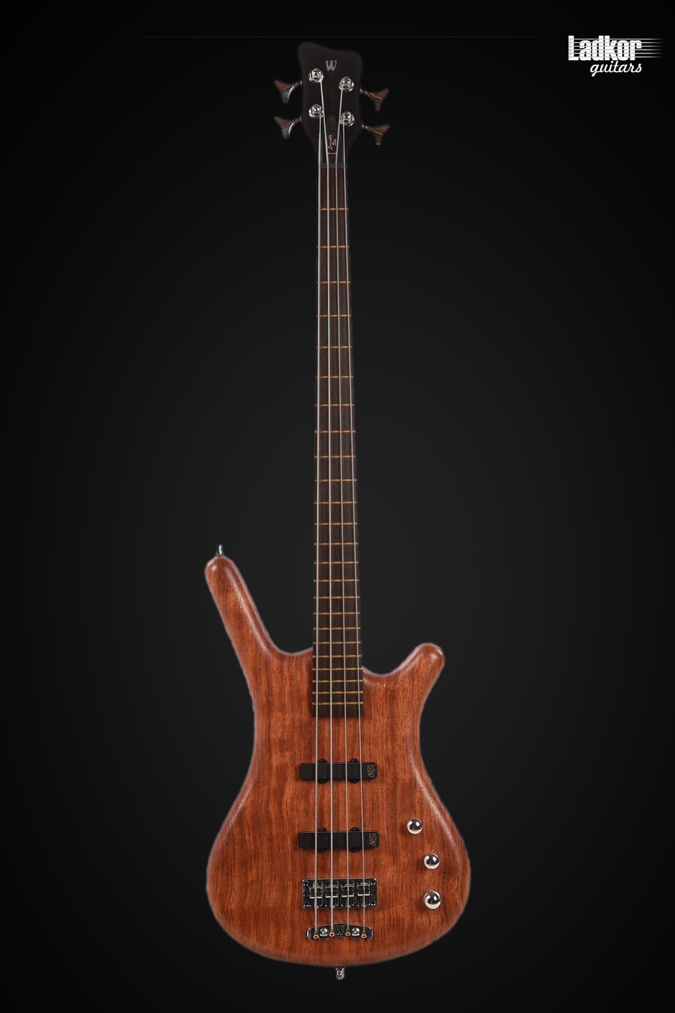 Warwick Teambuilt Pro Series Corvette Bubinga A/A Natural Transparent Satin 4 String Bass