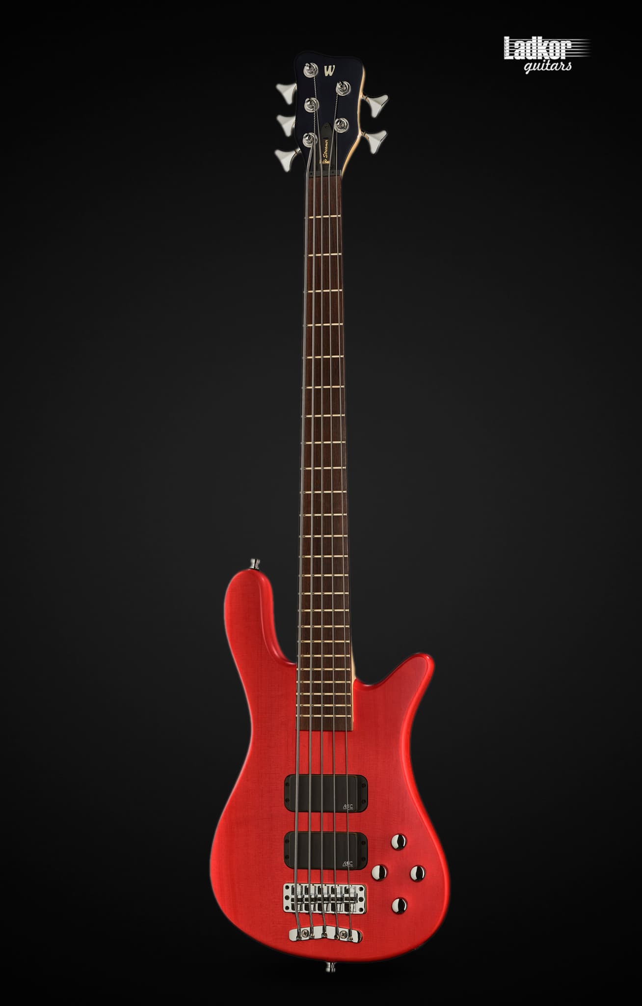 Warwick RockBass Streamer Standard Burgundy Red Transparent Satin 5 String Bass