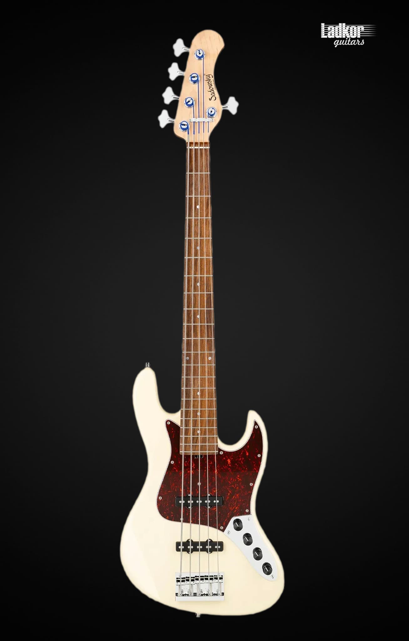 Sadowsky MetroLine 21-Fret Vintage J/J Alder Solid Olympic White High Polish 5 String Bass
