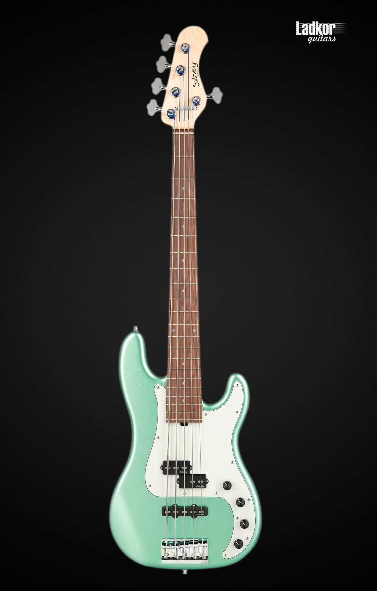 Sadowsky MetroLine 21-Fret Hybrid P/J Alder Solid Sage Green Metallic Satin 5 String Bass