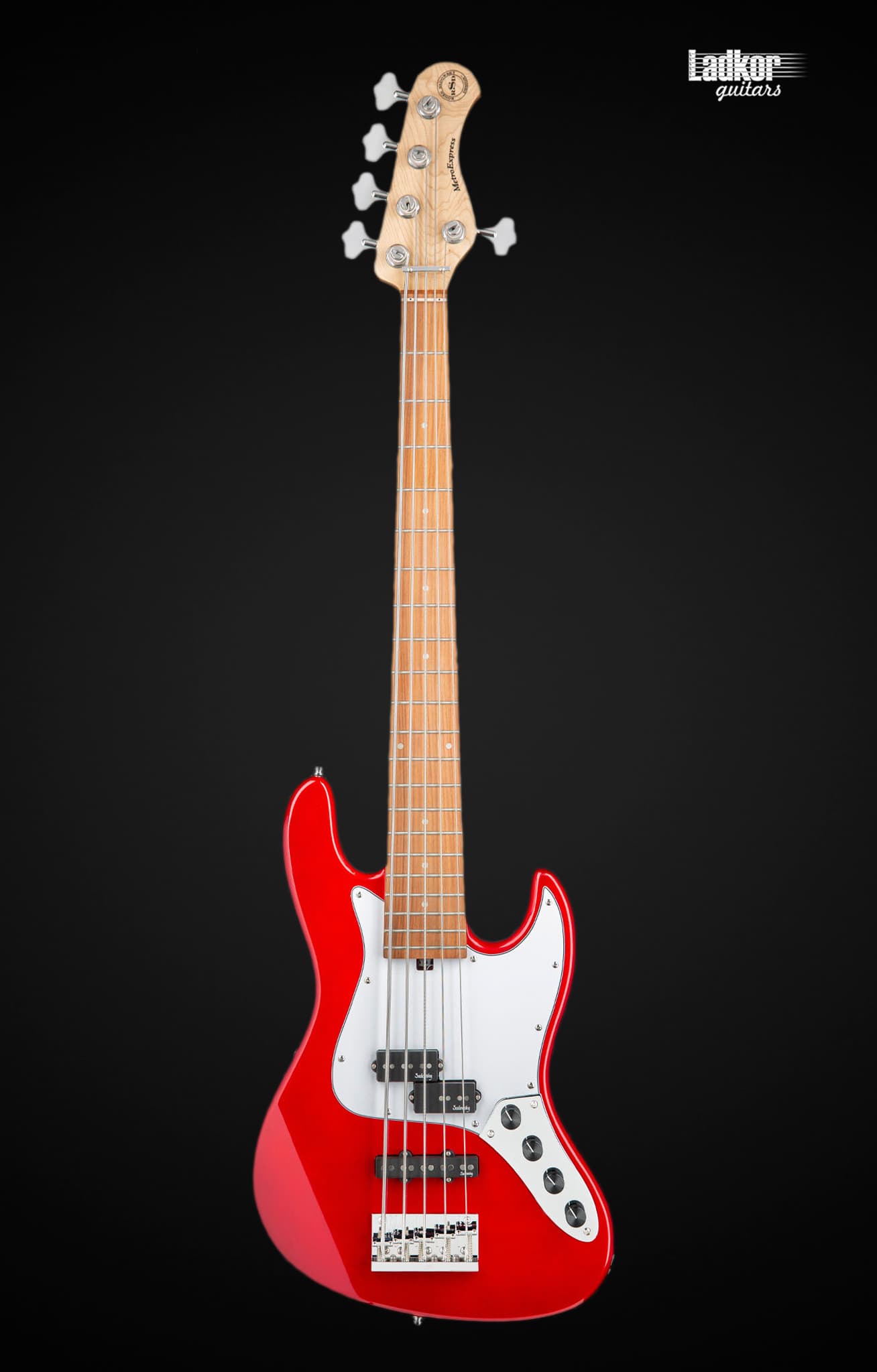 Sadowsky MetroExpress 21-Fret Hybrid P/J Morado Candy Apple Red Metallic 5 String Bass