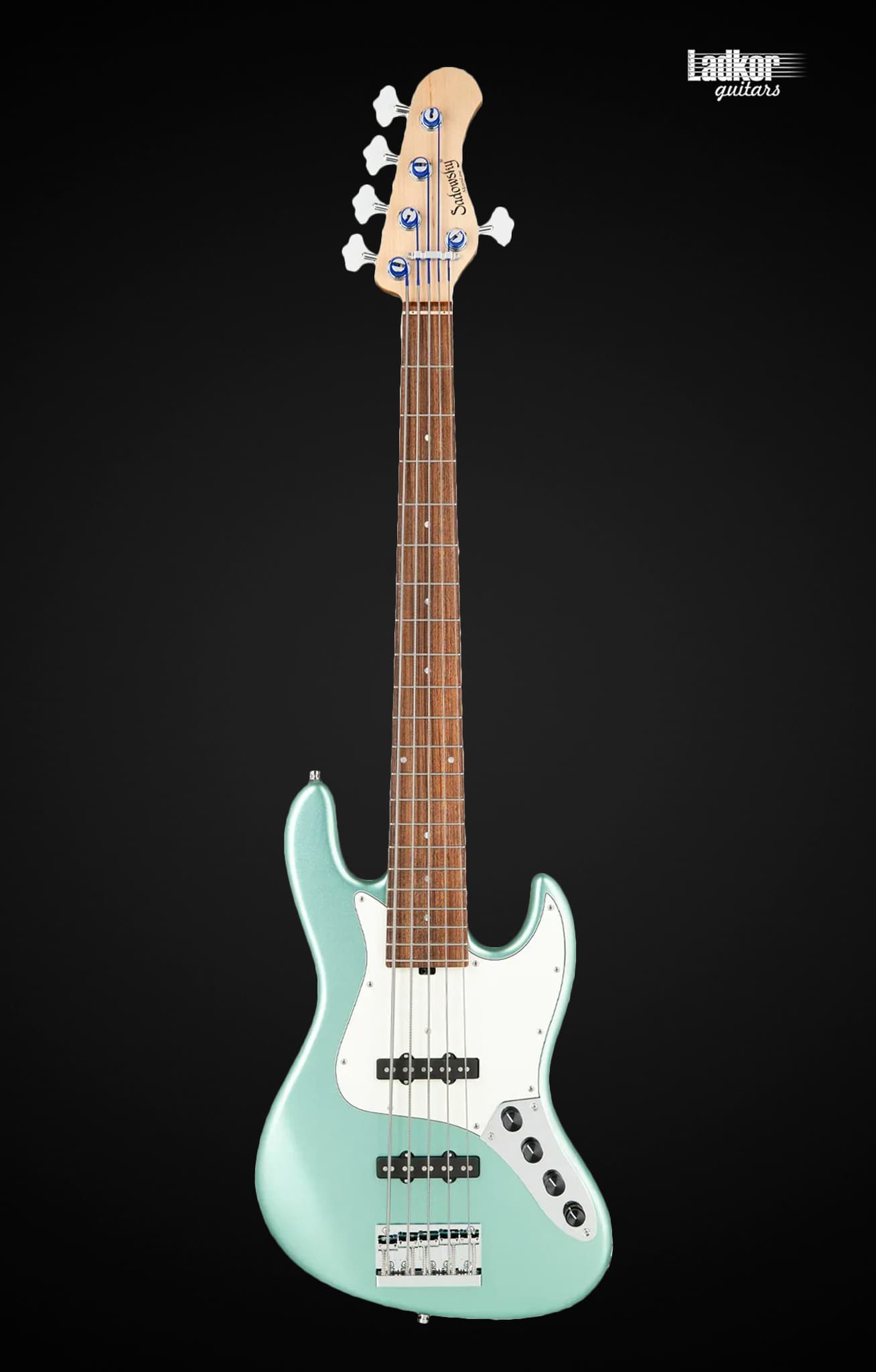 Sadowsky MetroLine 21-Fret Vintage J/J Alder Solid Sage Green Metallic Satin 5 String Bass