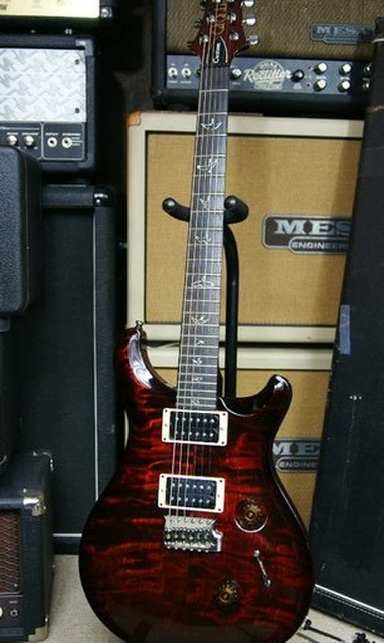 2011 PRS Custom 24 Fire Red Burst
