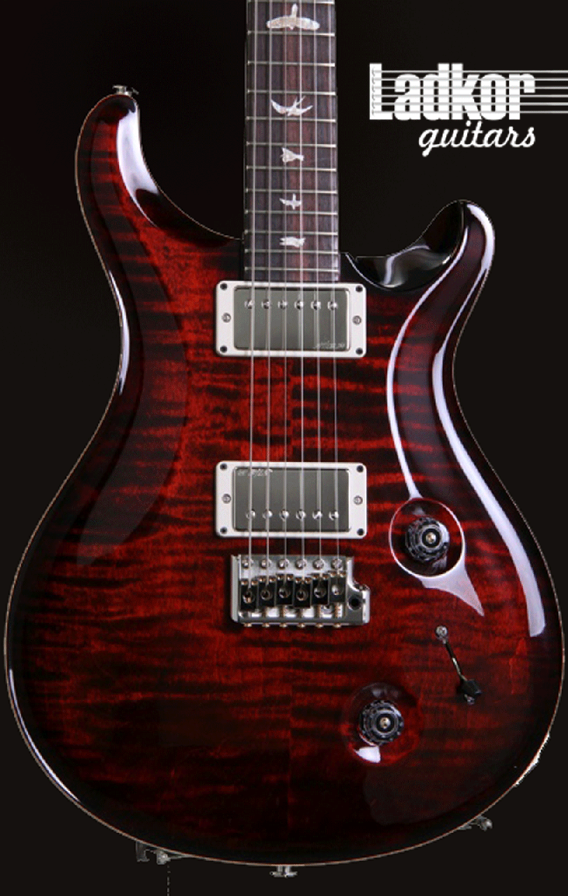 PRS Custom 22 10 Top Pattern Thin Tremolo Fire Red Burst NEW